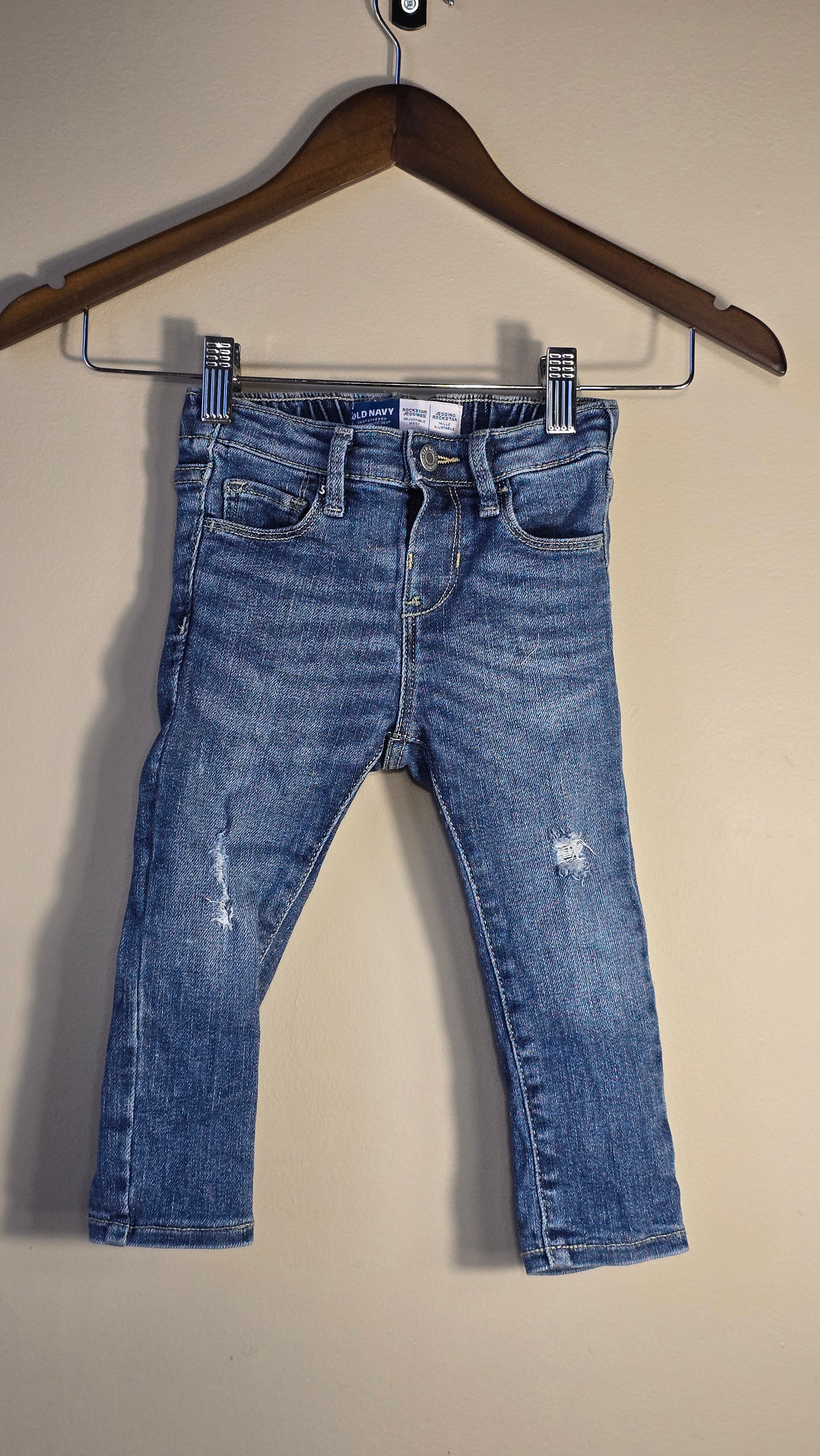 Jeans skinny effet délavé et déchiré | Old Navy | 2T *Un peu usé aux genoux