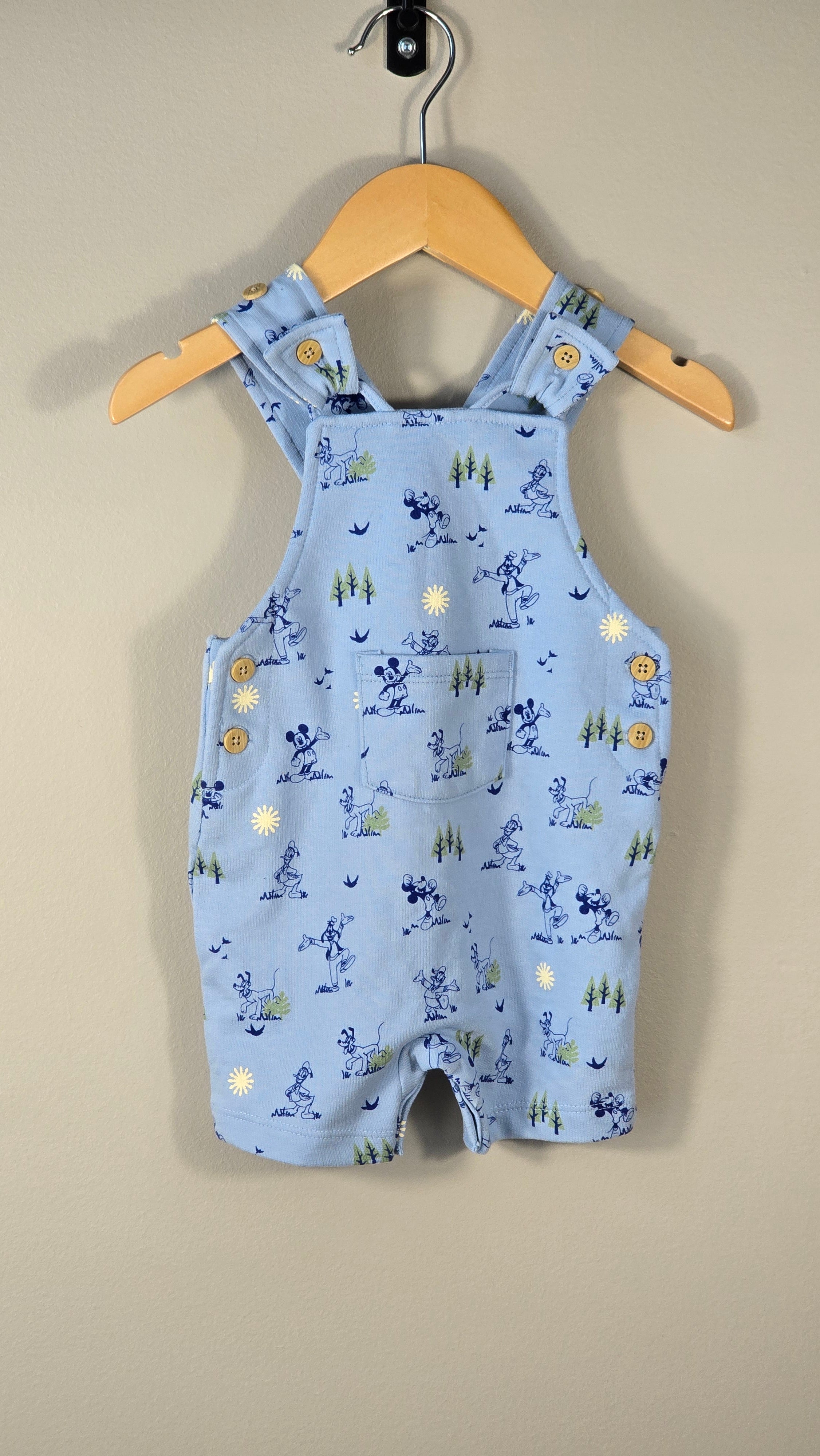Salopette short Mickey 0-3 mois