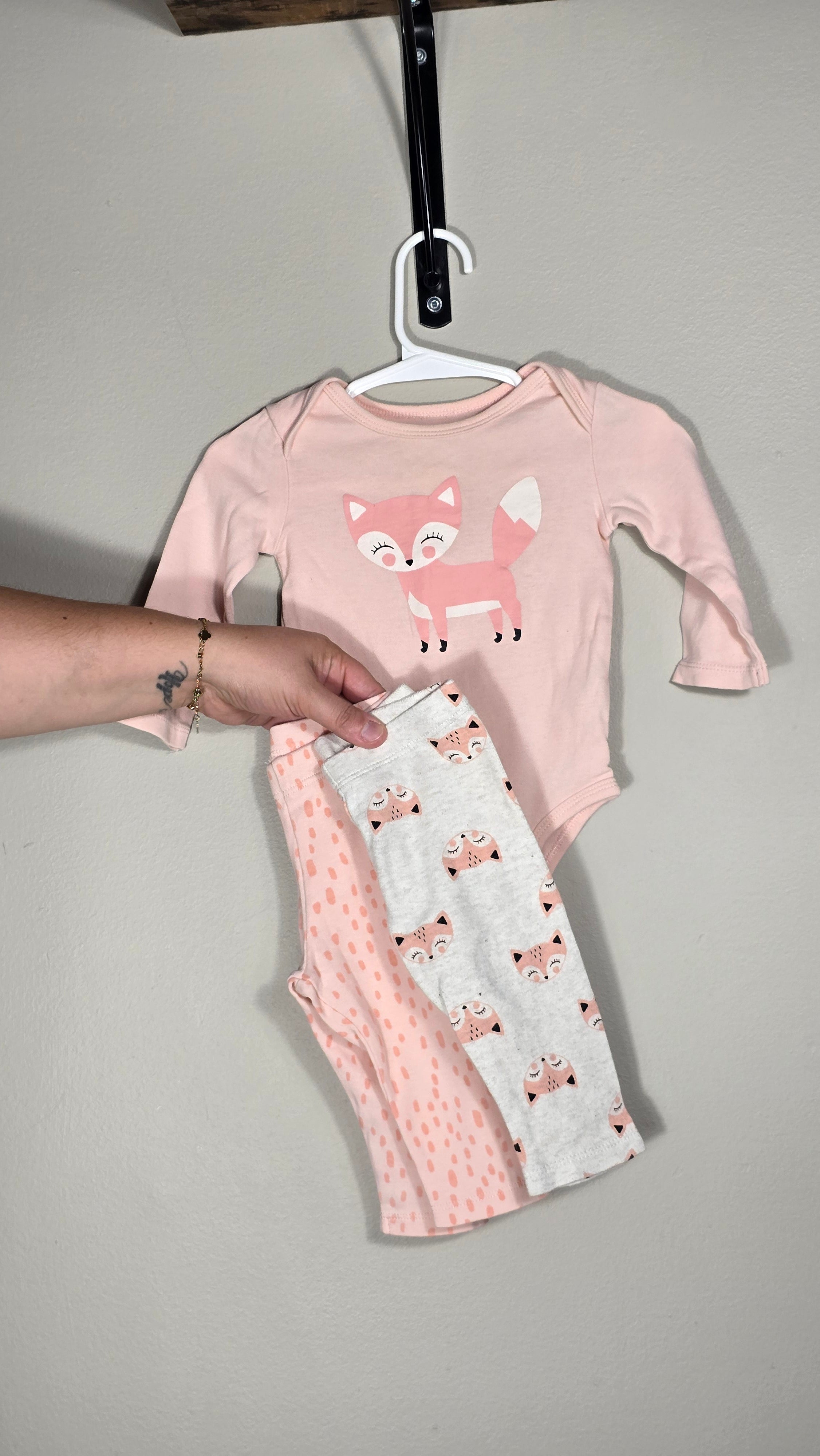 CONS JFR | Ensemble 3 pièces renards | Pekkle | 6 mois