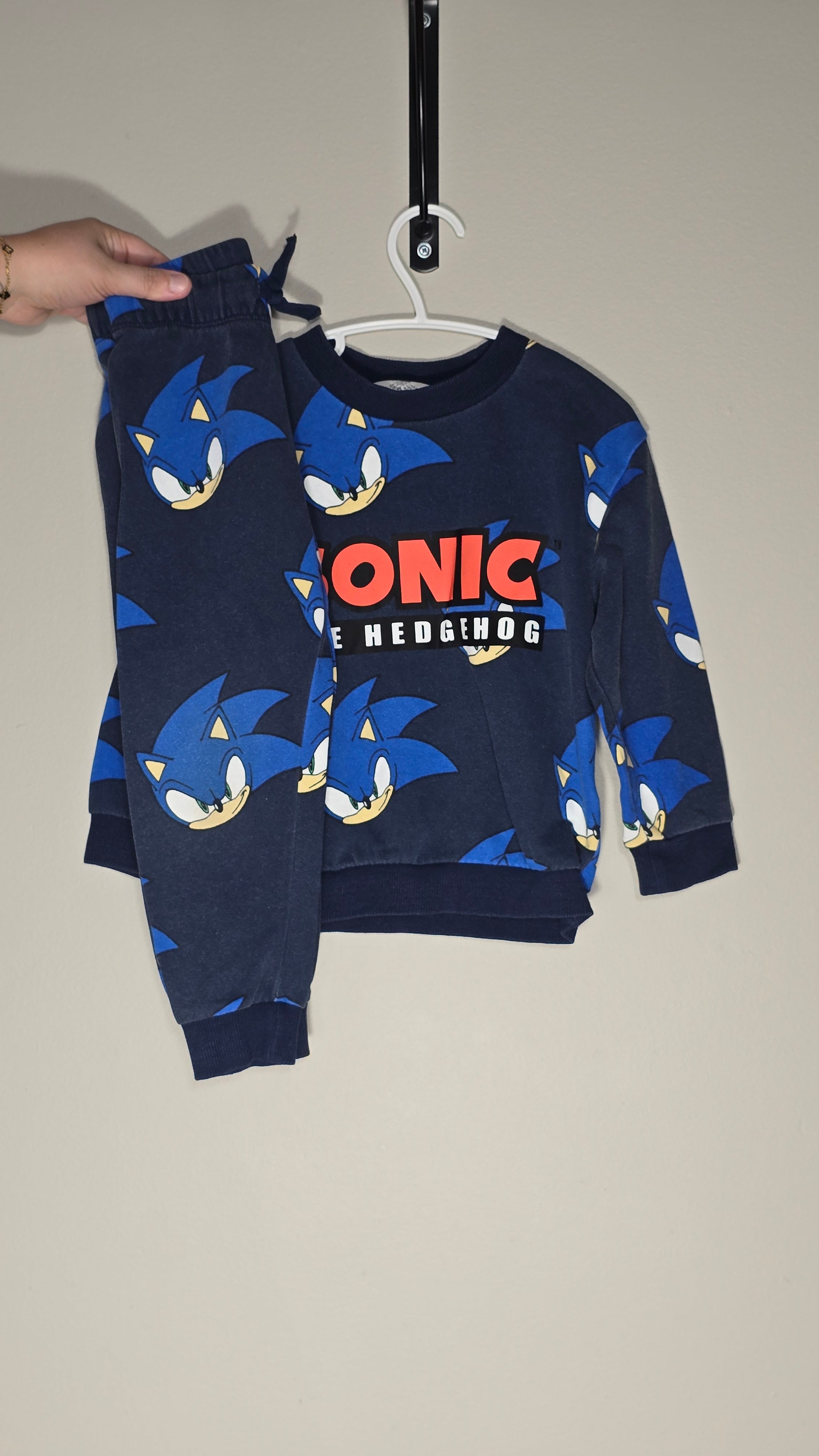 Ensemble jogging Sonic | H&M | 2-3A *un peu pâli, légère usure aux genoux