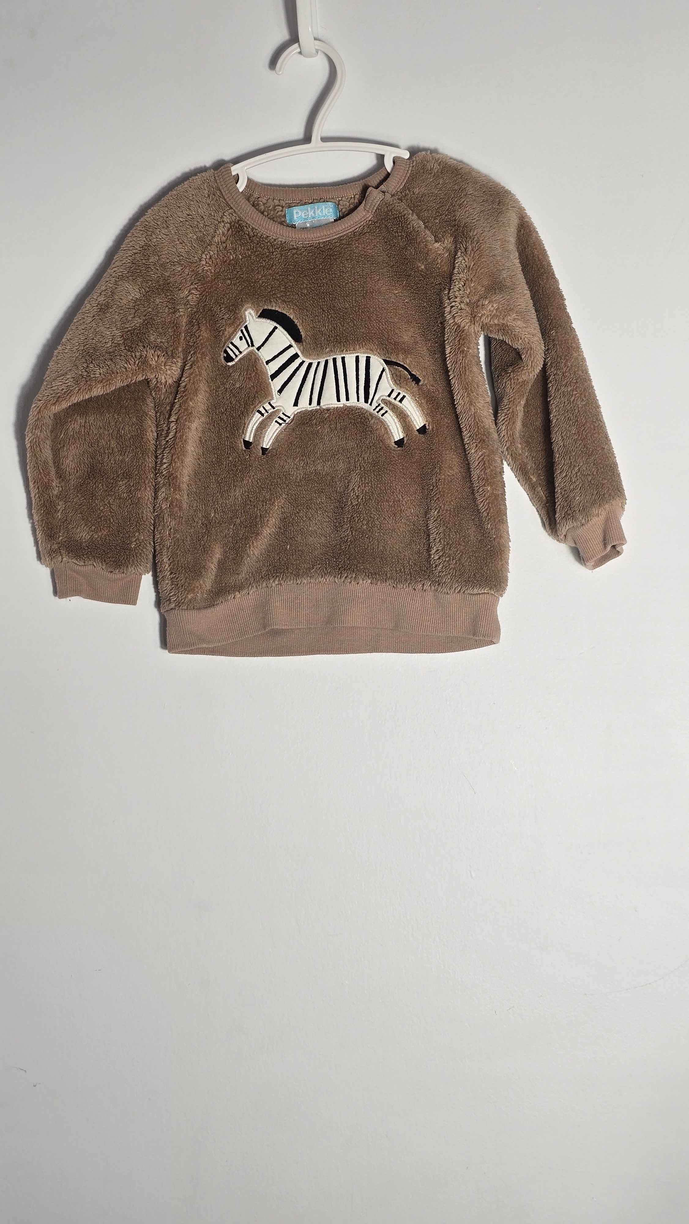 Chandail Zèbre en peluche | Pekkle | 24 mois