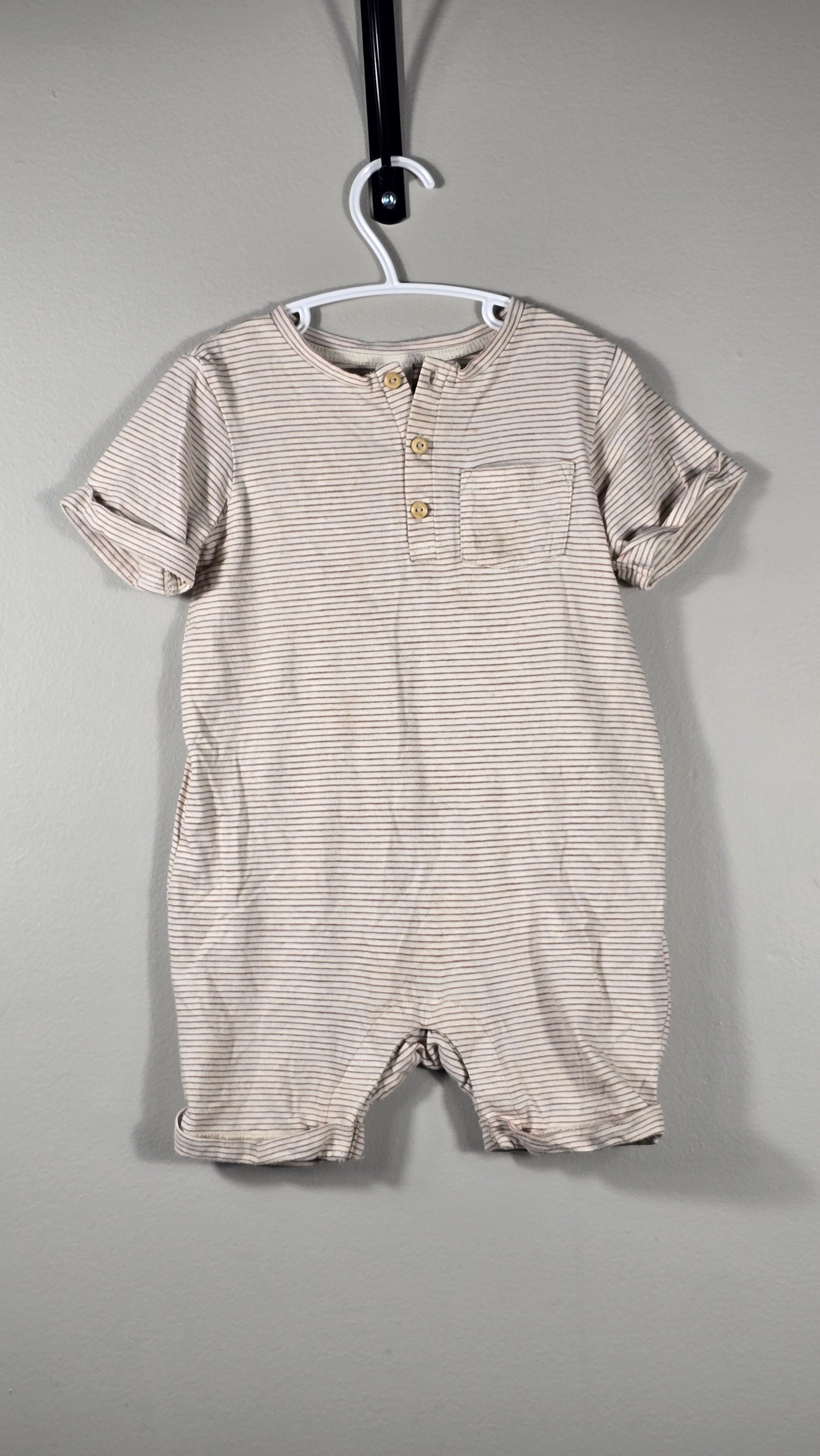 Barboteuse lignée à poche | H&M | 12-18 mois *Un peu mousseuse
