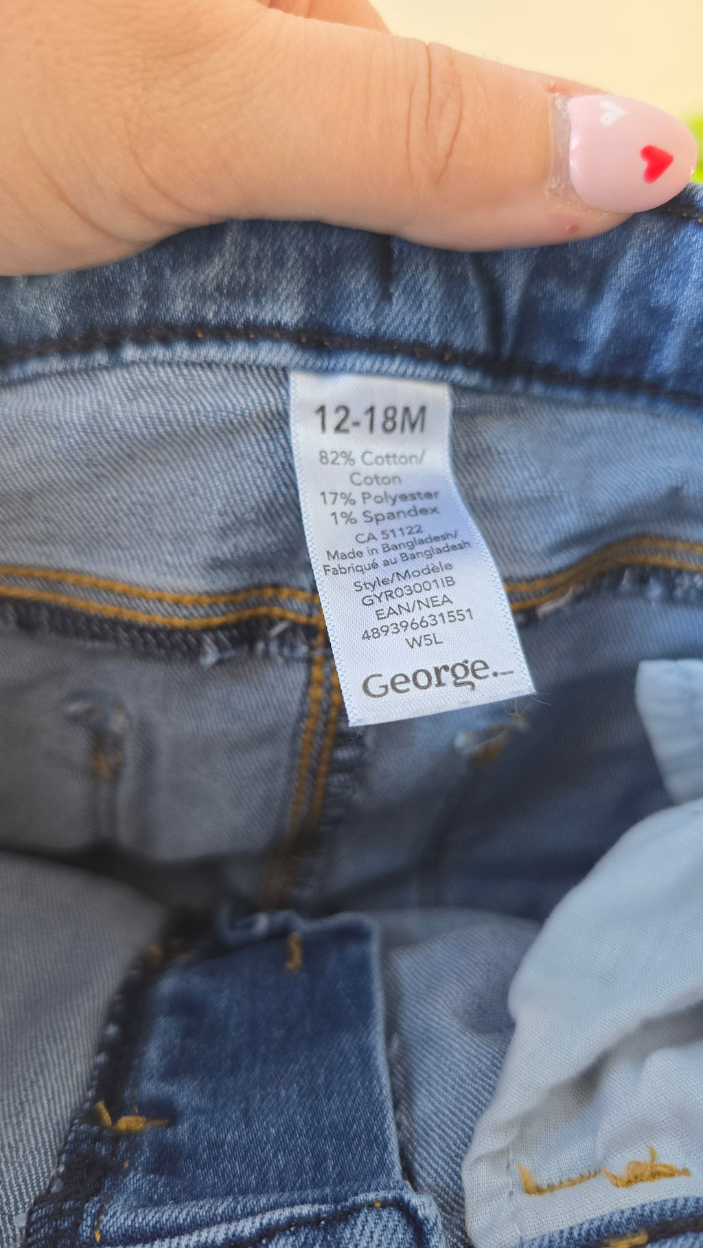 Jeans George 12-18 mois