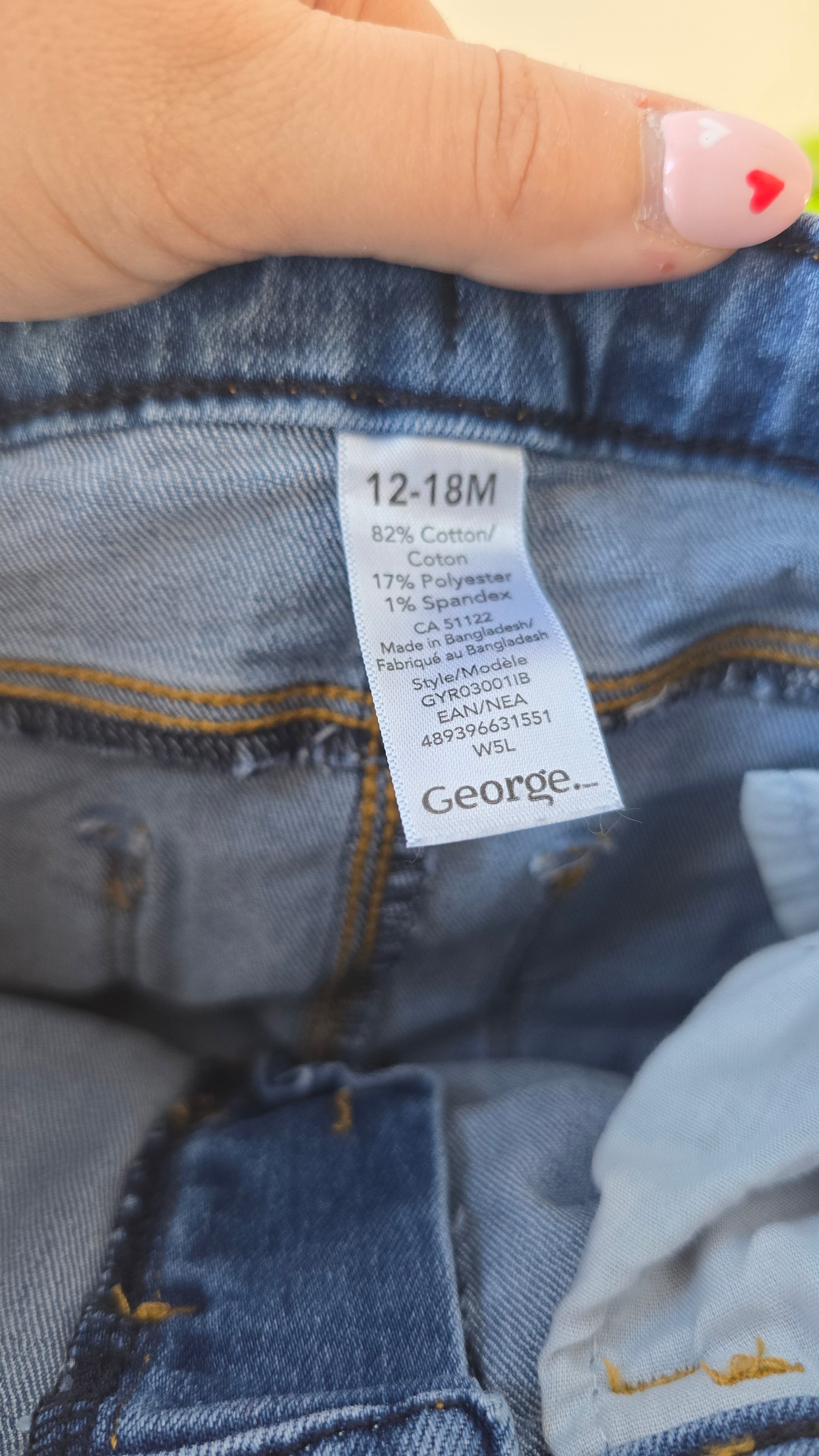 Jeans George 12-18 mois