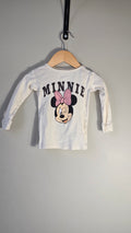 Chandail à manches longues | Minnie | 3T *fait petit *Imperfection sur le I