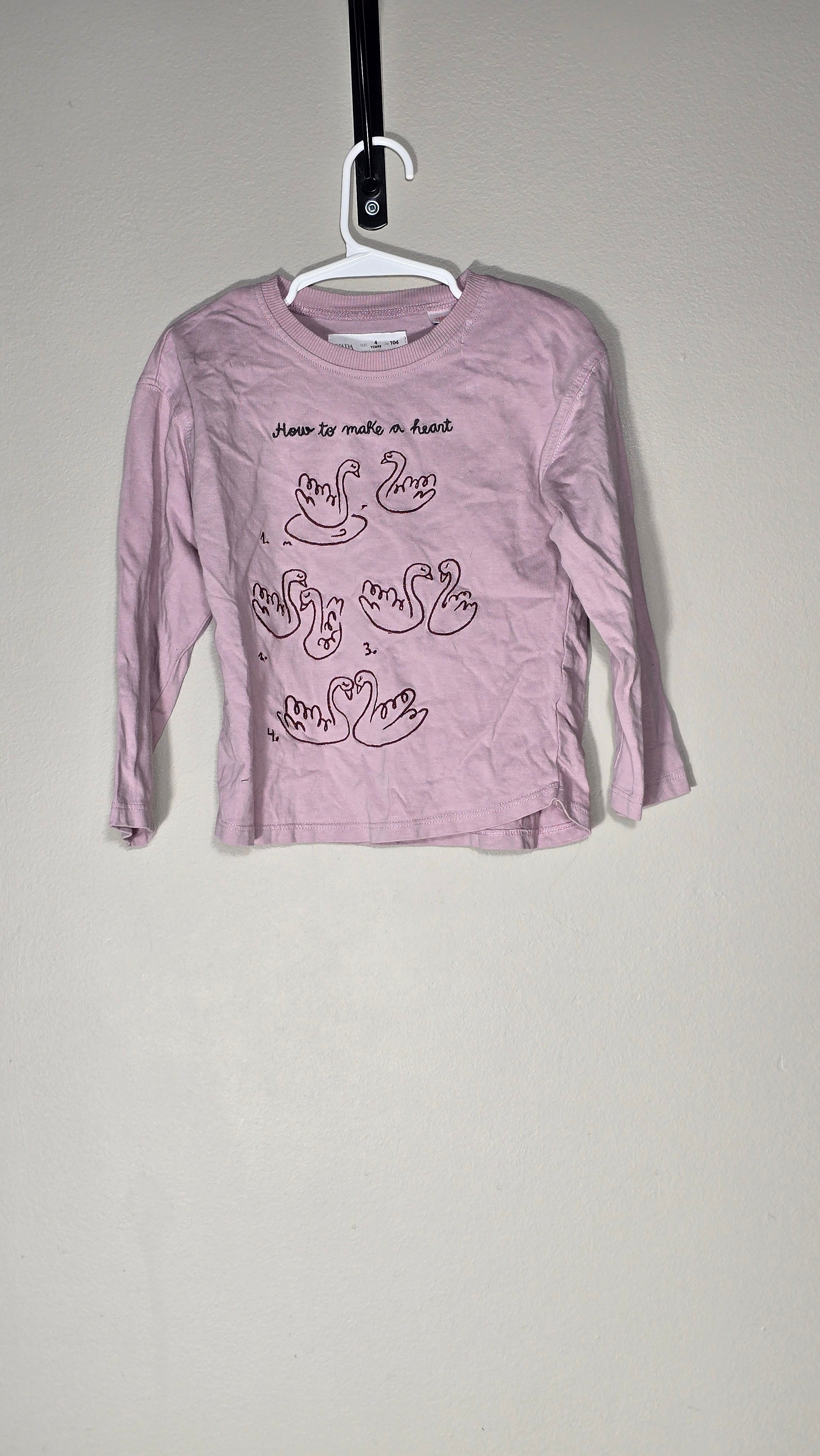 Chandail "How to make a heart" | Zara | 4A