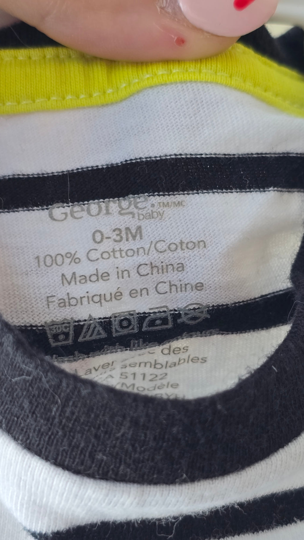 T-Shirt George 0-3 mois
