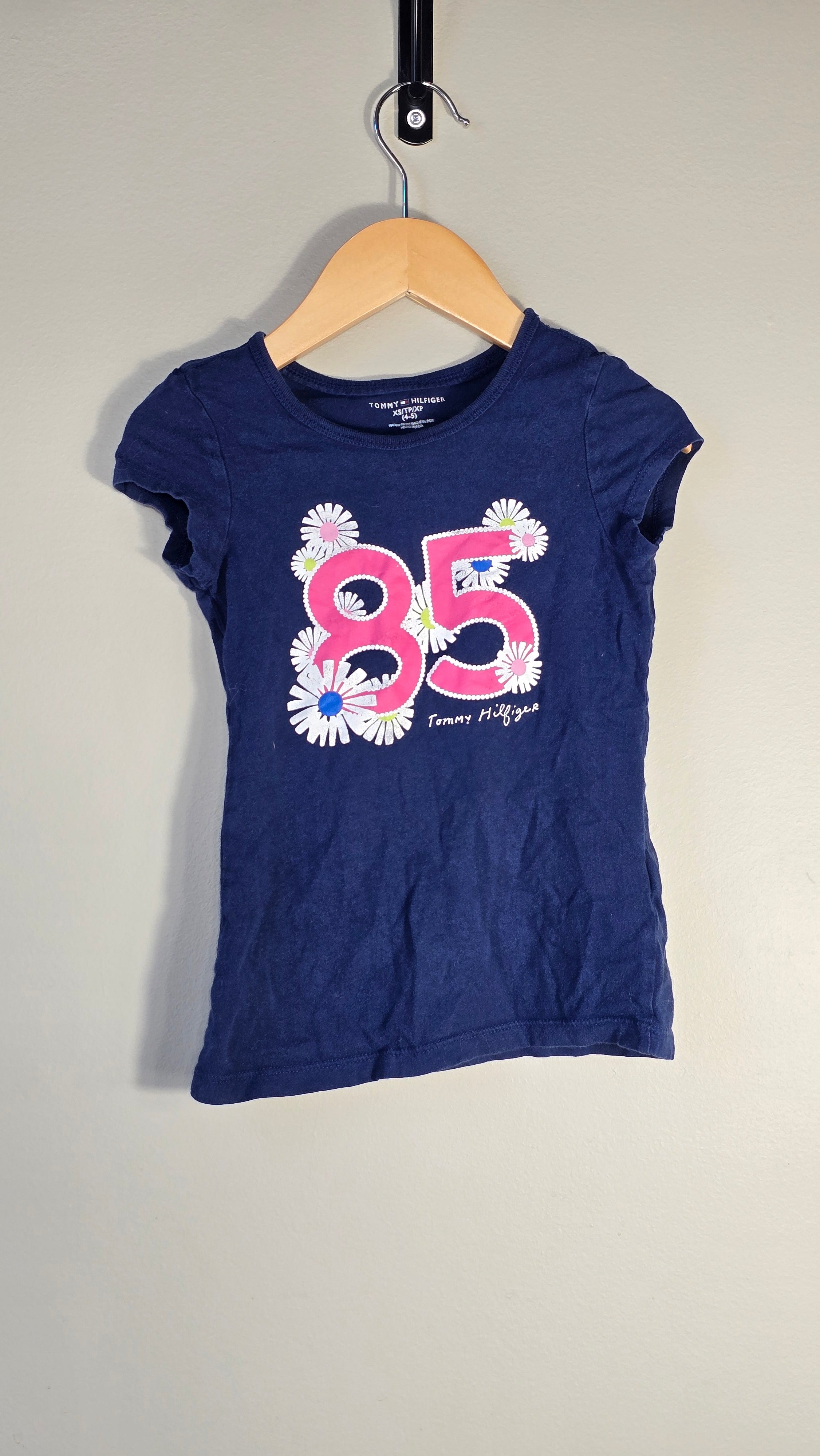 T-shirt 85 fleuri | Tommy Hilfiger | 4-5 ans