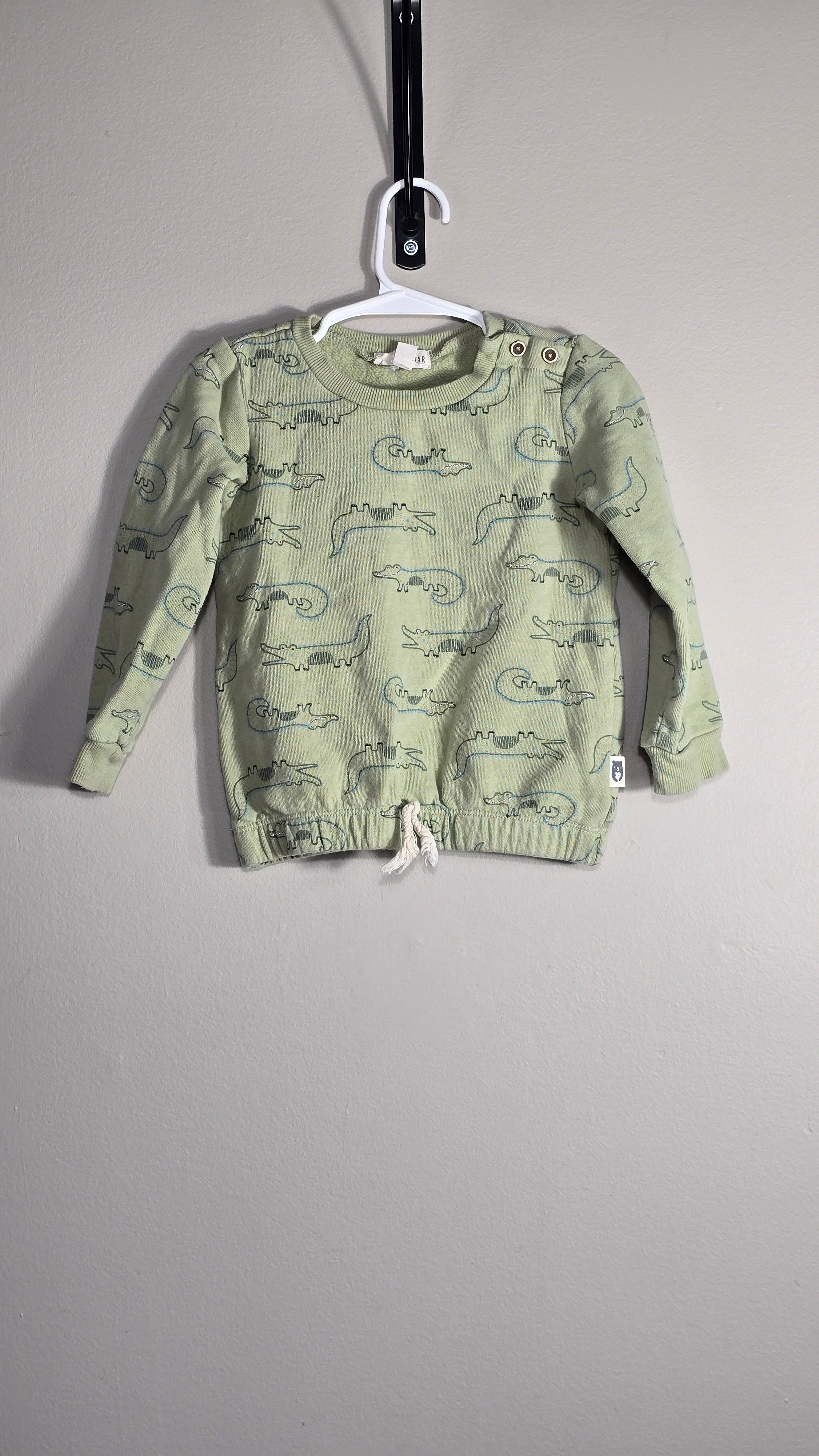Crewneck crocodiles taille élastique | Rabbit+Bear | 3T *Cordon non fonctionnel
