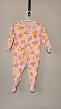Pyjama fleurs roses et jaunes | Pekkle | 6 mois *Léger mousseux