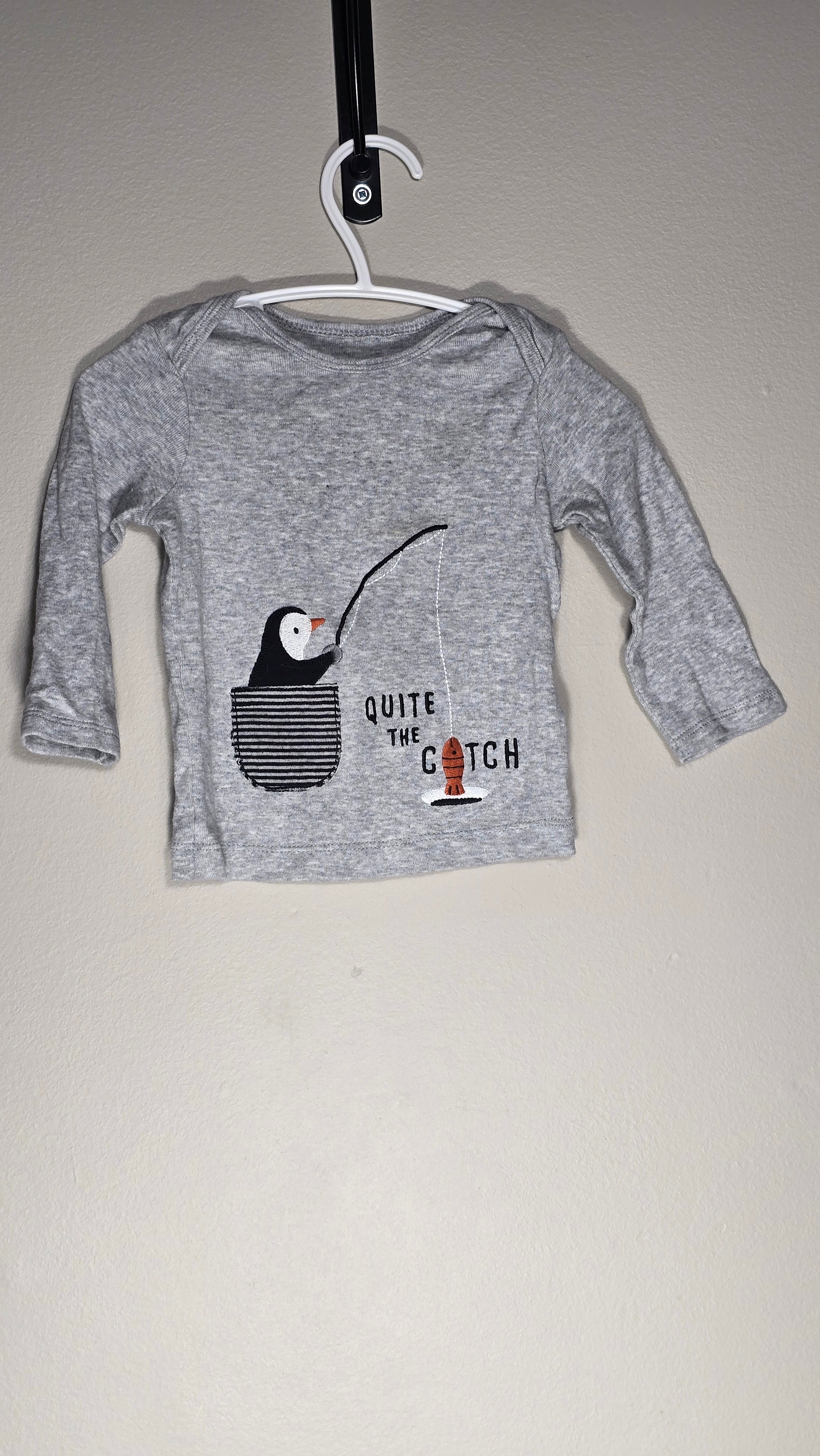 Chandail pingouin pêche | Child of mine by Carter's | 3-6 mois