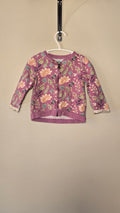 Veste fleurie en molleton | Trois moutons | 12 mois