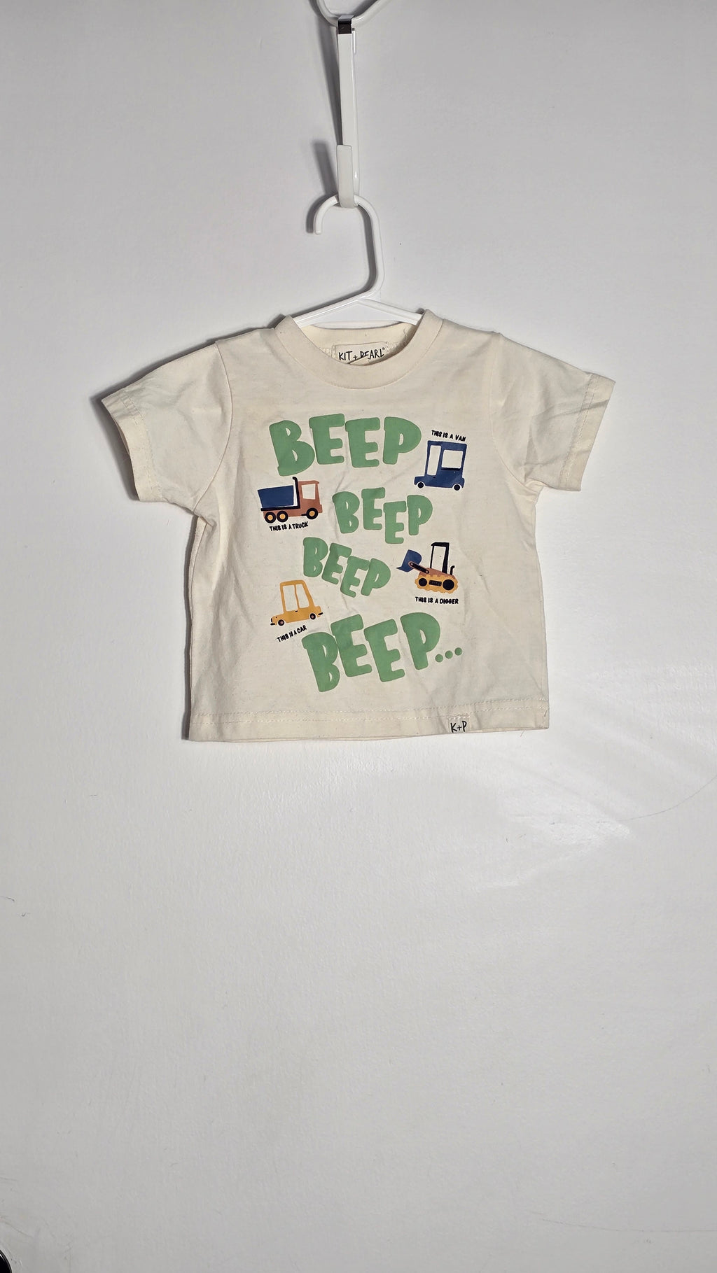 Ensemble t-shirt machines et pantalon | Kit+Pearl & Carter's | 12 mois