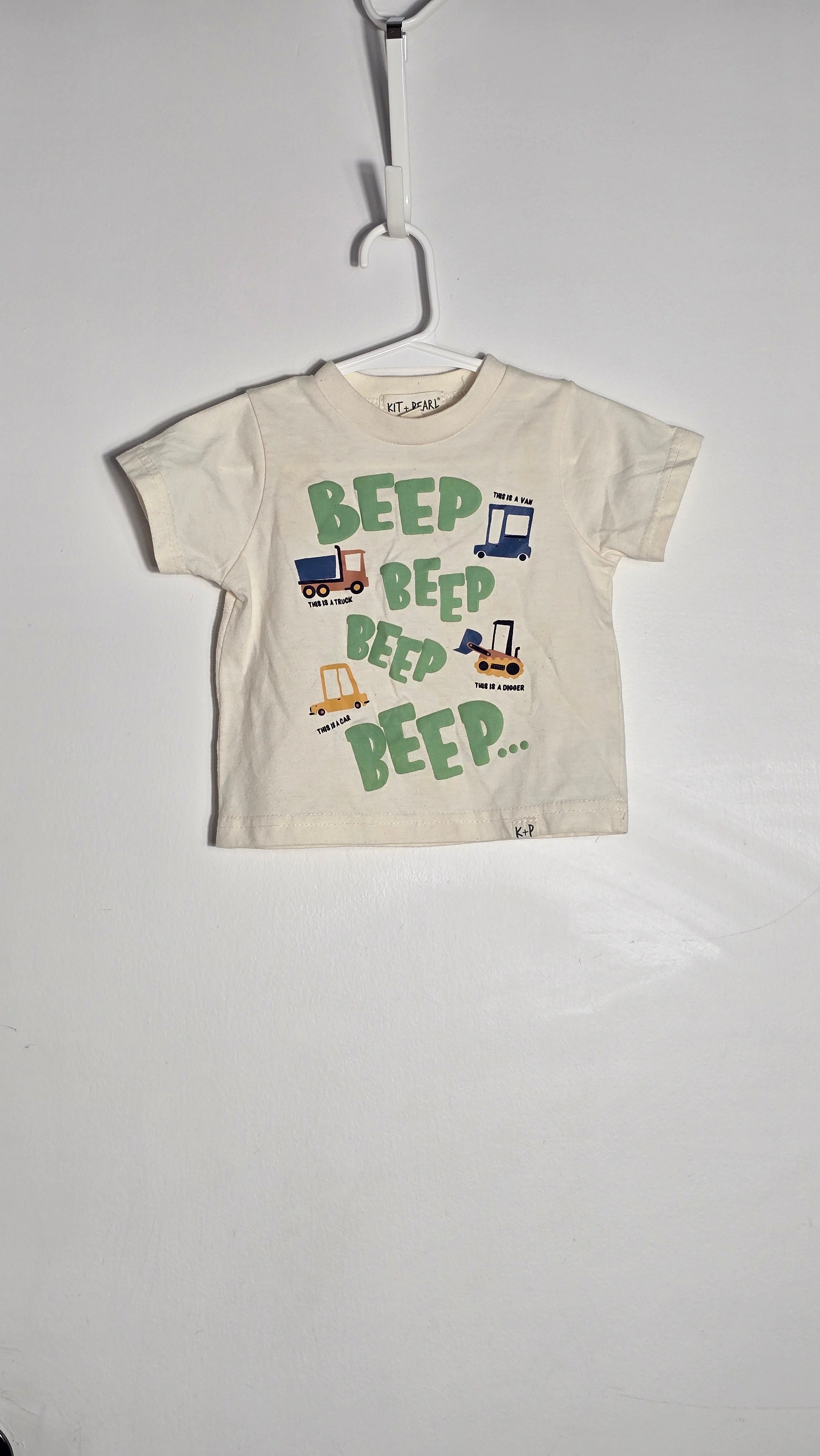Ensemble t-shirt machines et pantalon | Kit+Pearl & Carter's | 12 mois