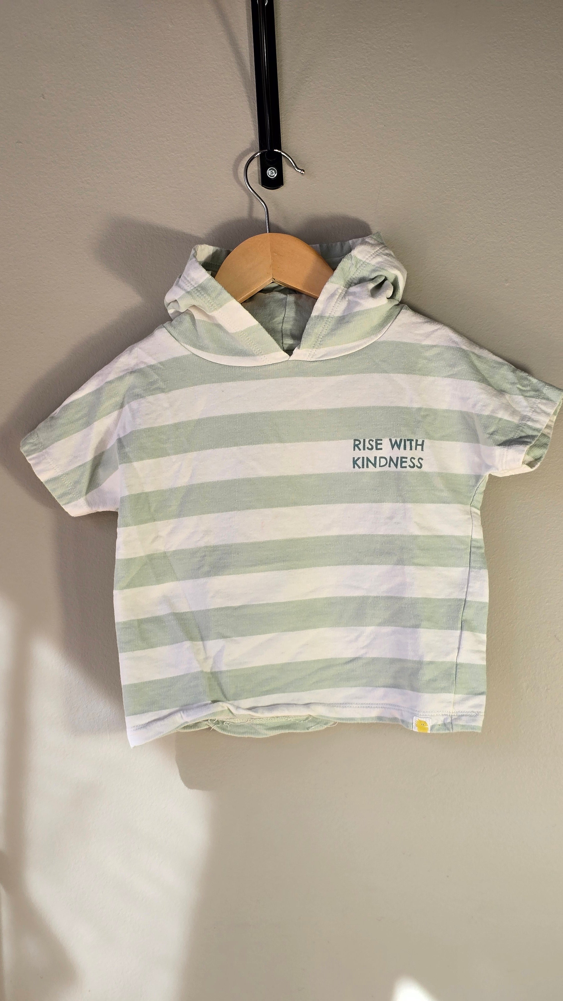Short-sleeved hoodie | Rise little earthling | 3-4 years
