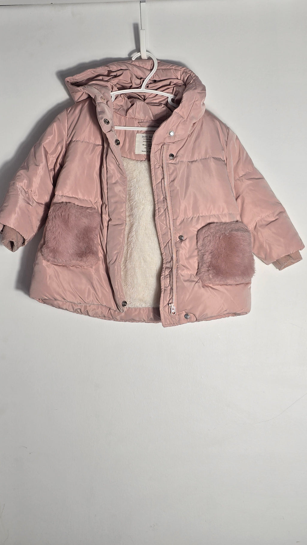 Manteau doublé en peluche | Zara | 12-18 mois