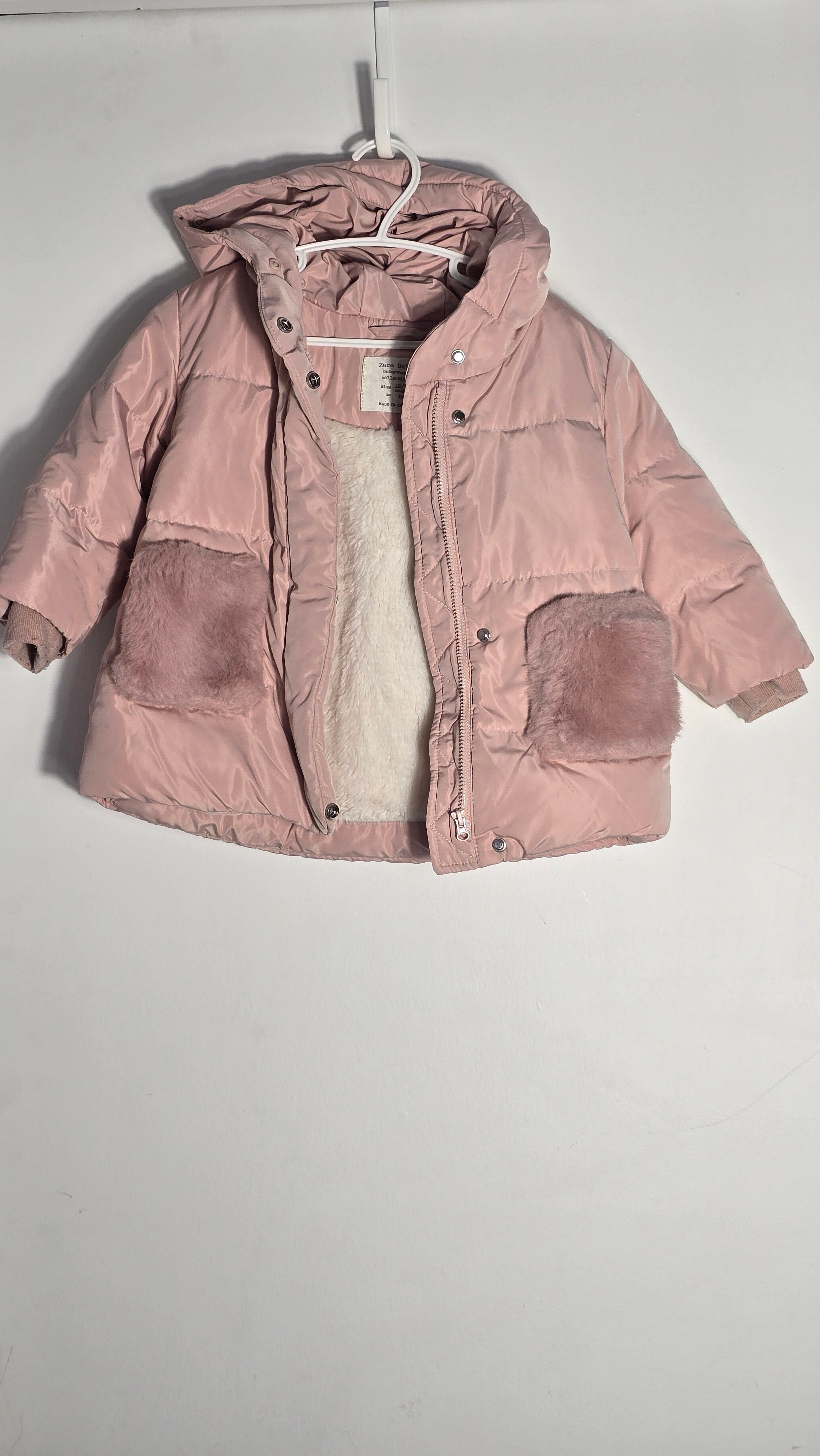 Manteau doublé en peluche | Zara | 12-18 mois