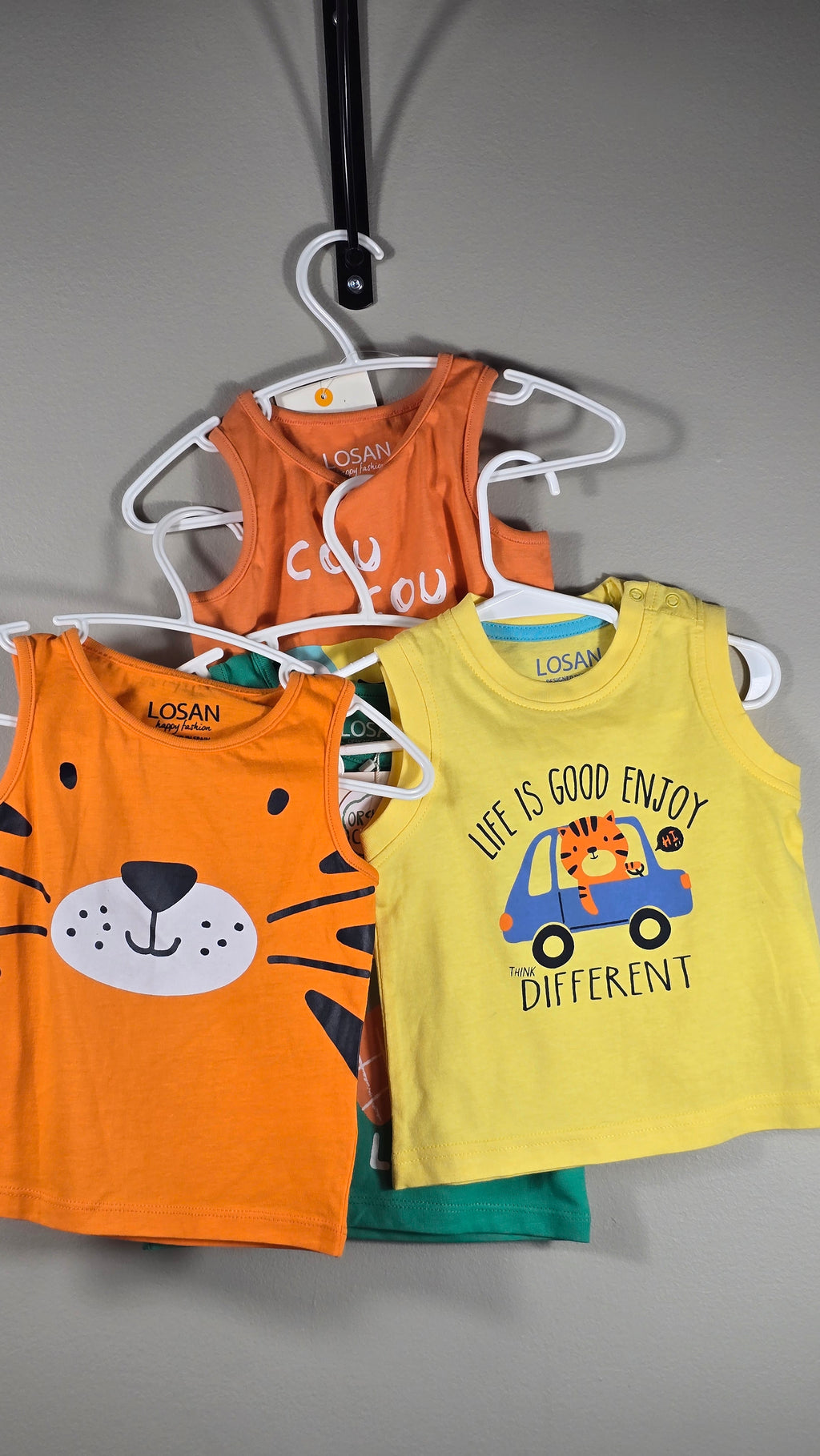 Lot de 4 camisoles | Losan | 3-6 mois *Neuves