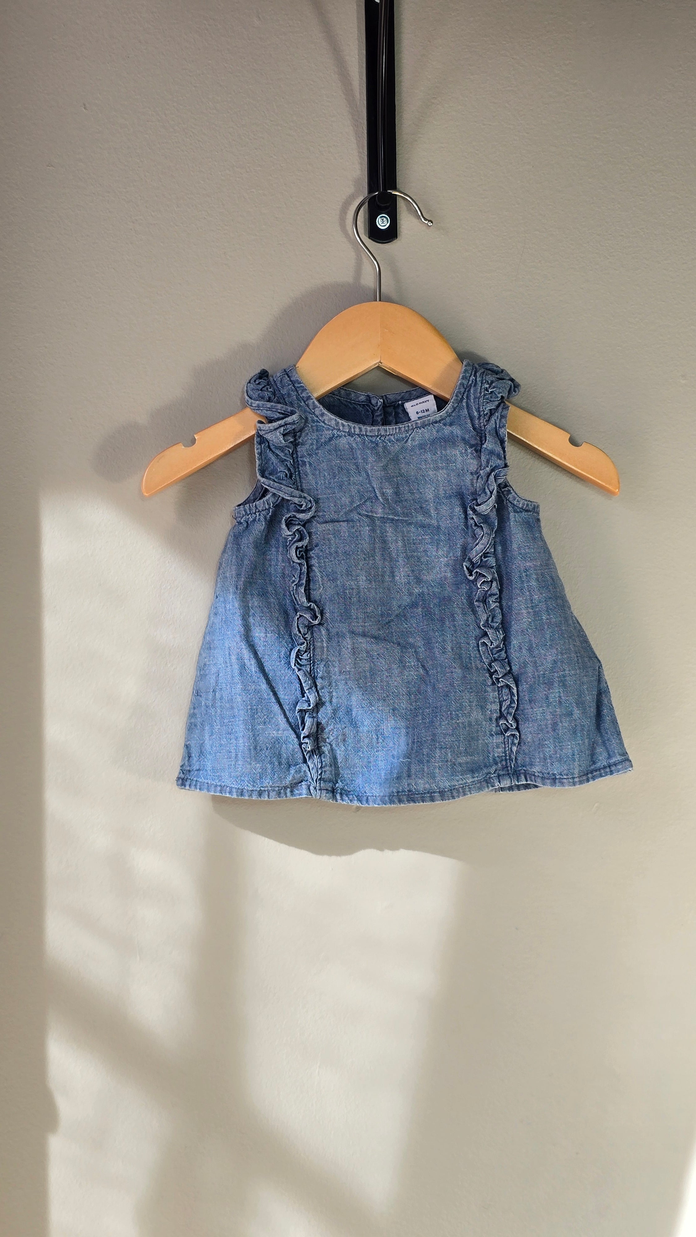 Top en denim (non extensible) | Old Navy | 6-12 mois