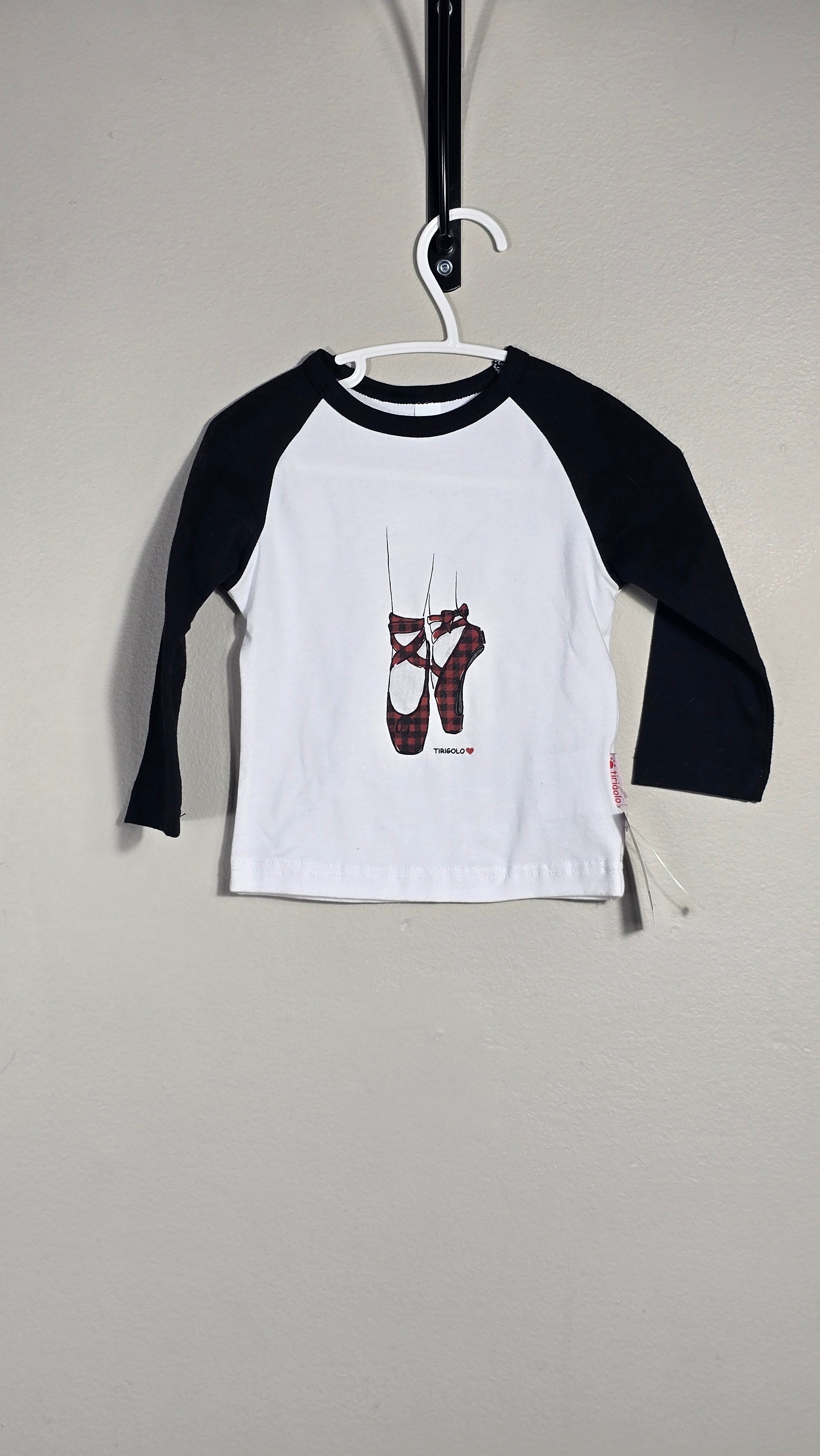 Baseball tee ballet | Trigolo | 6-12 mois *neuf