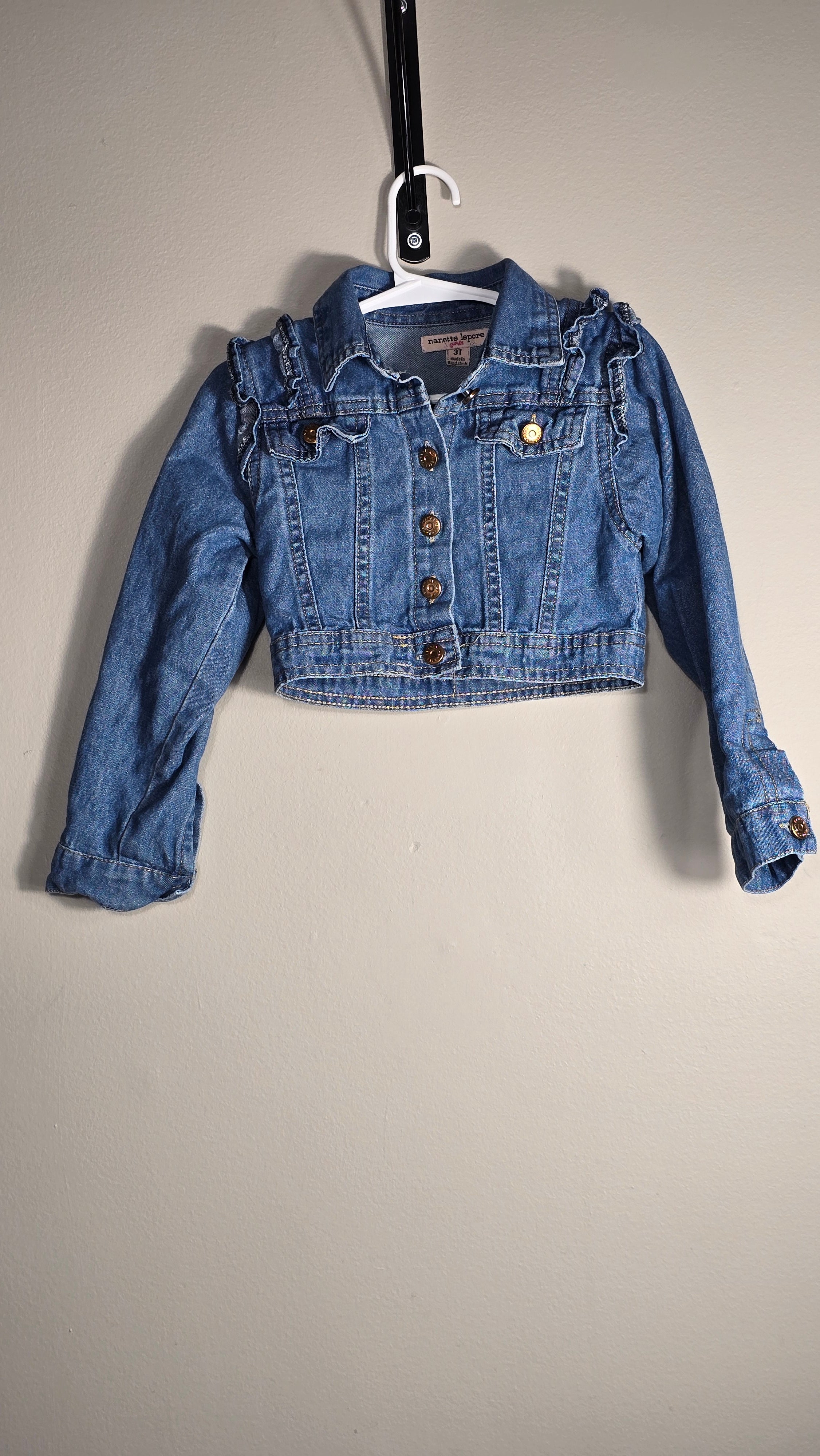 Veste en jeans à froufrous | Nanette Lepore | 3T