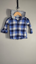 Chemise à carreaux à capuche en molleton | Carter's | 18 mois