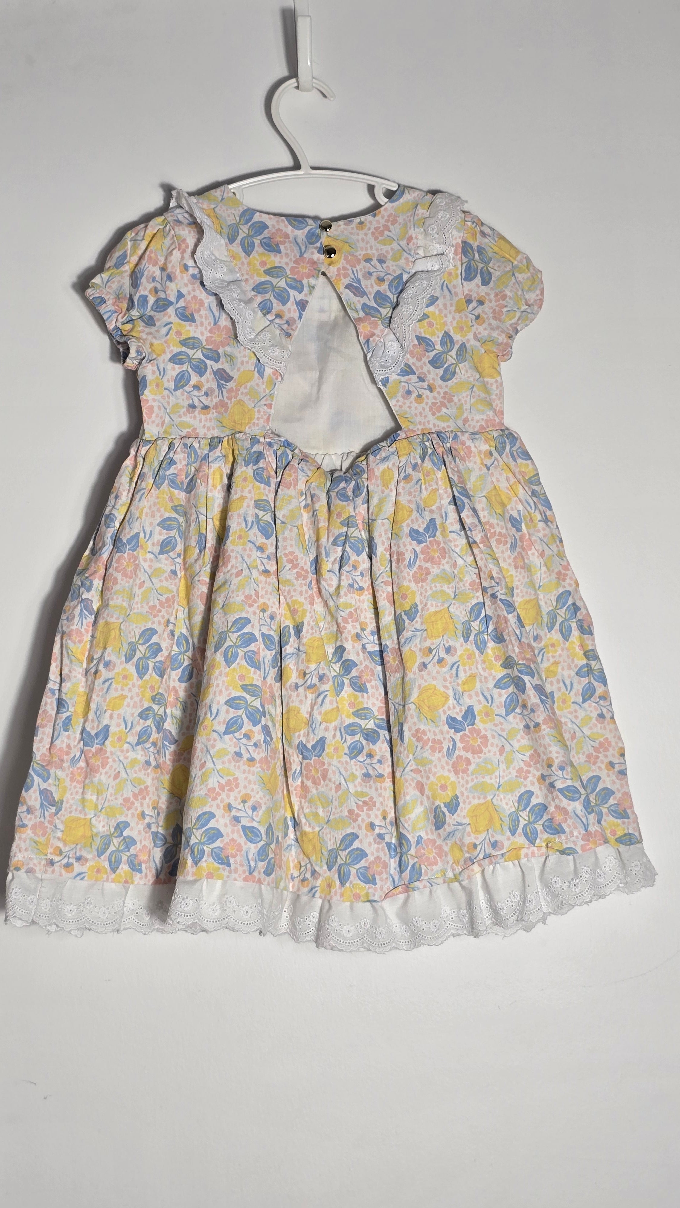 *Robe fleurie doublée avec détails en dentelle | Joie | 5A *Voir dos