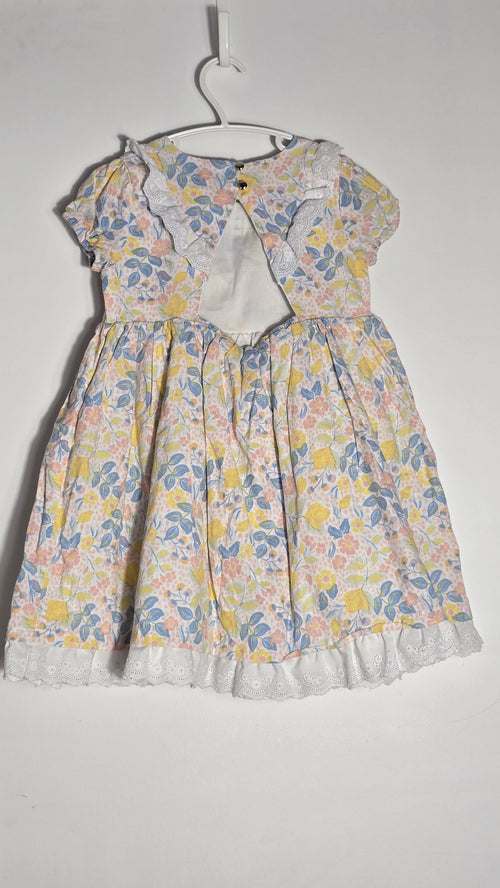 *Lined floral dress with lace details | Joie | 5Y *See back