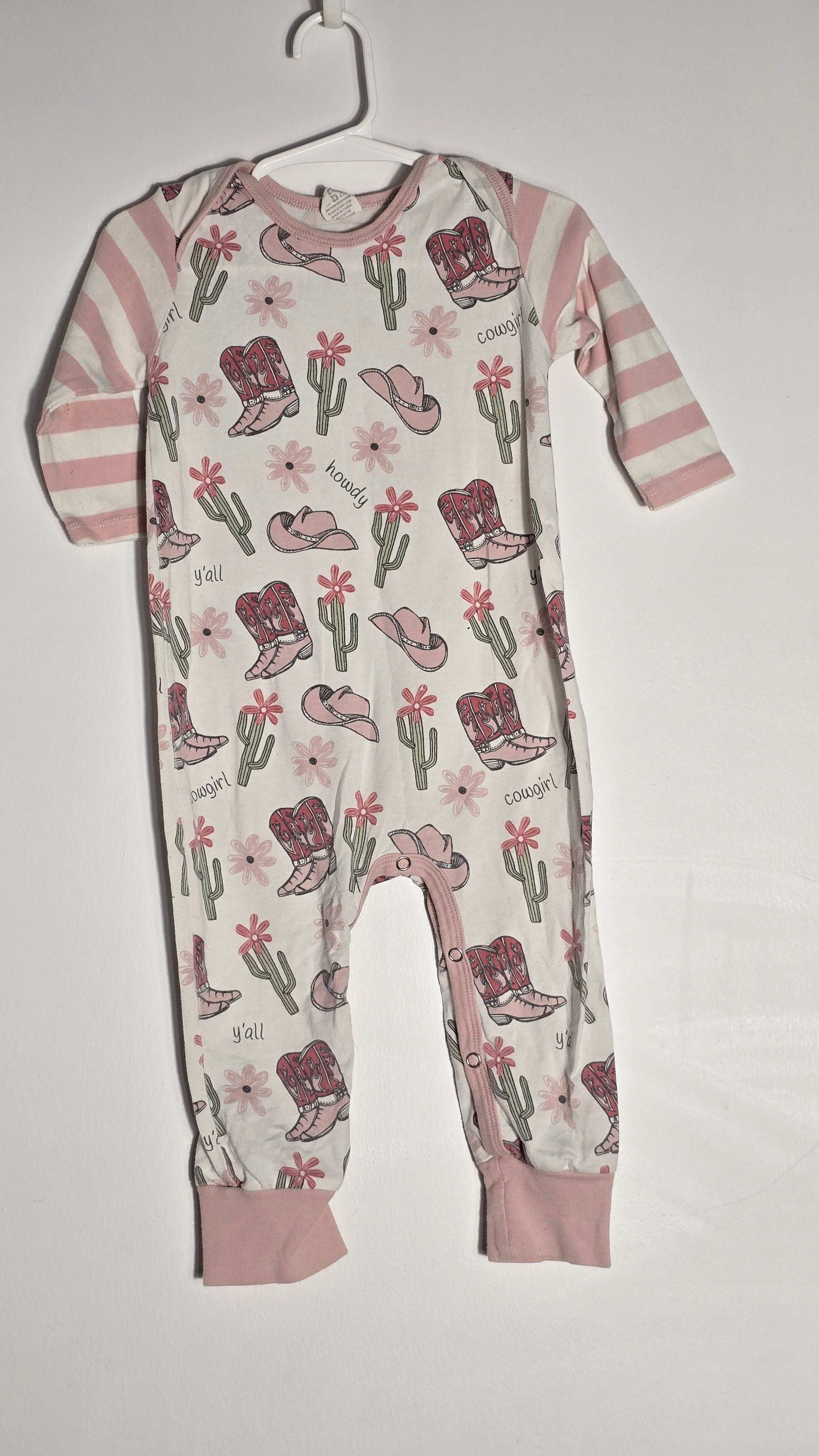 Pyjama sans pied cowgirl | tesa babe | 12-18 mois