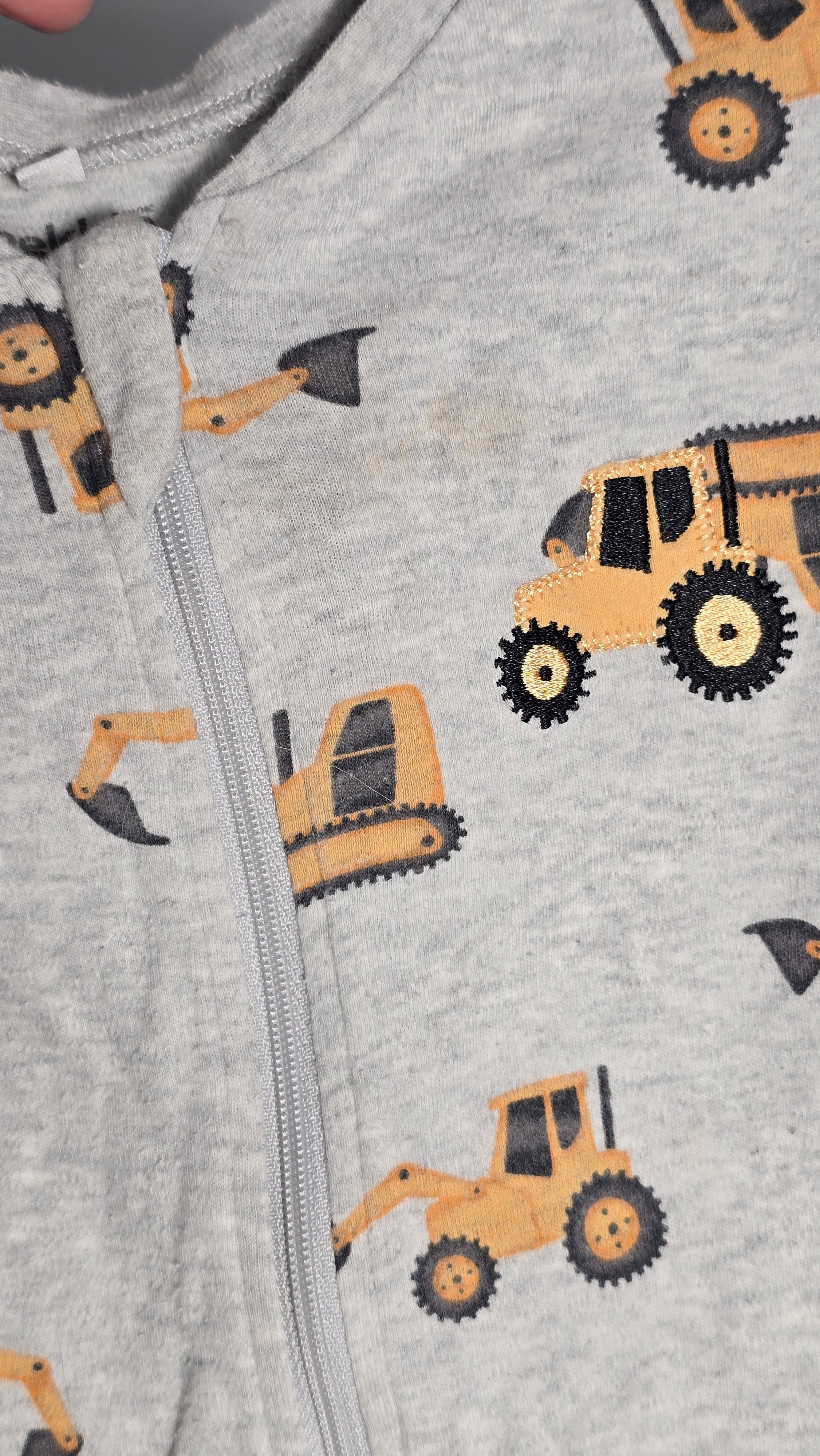 Pyjama machinerie | Pekkle | 9 mois *Un peu mousseux, petite tache