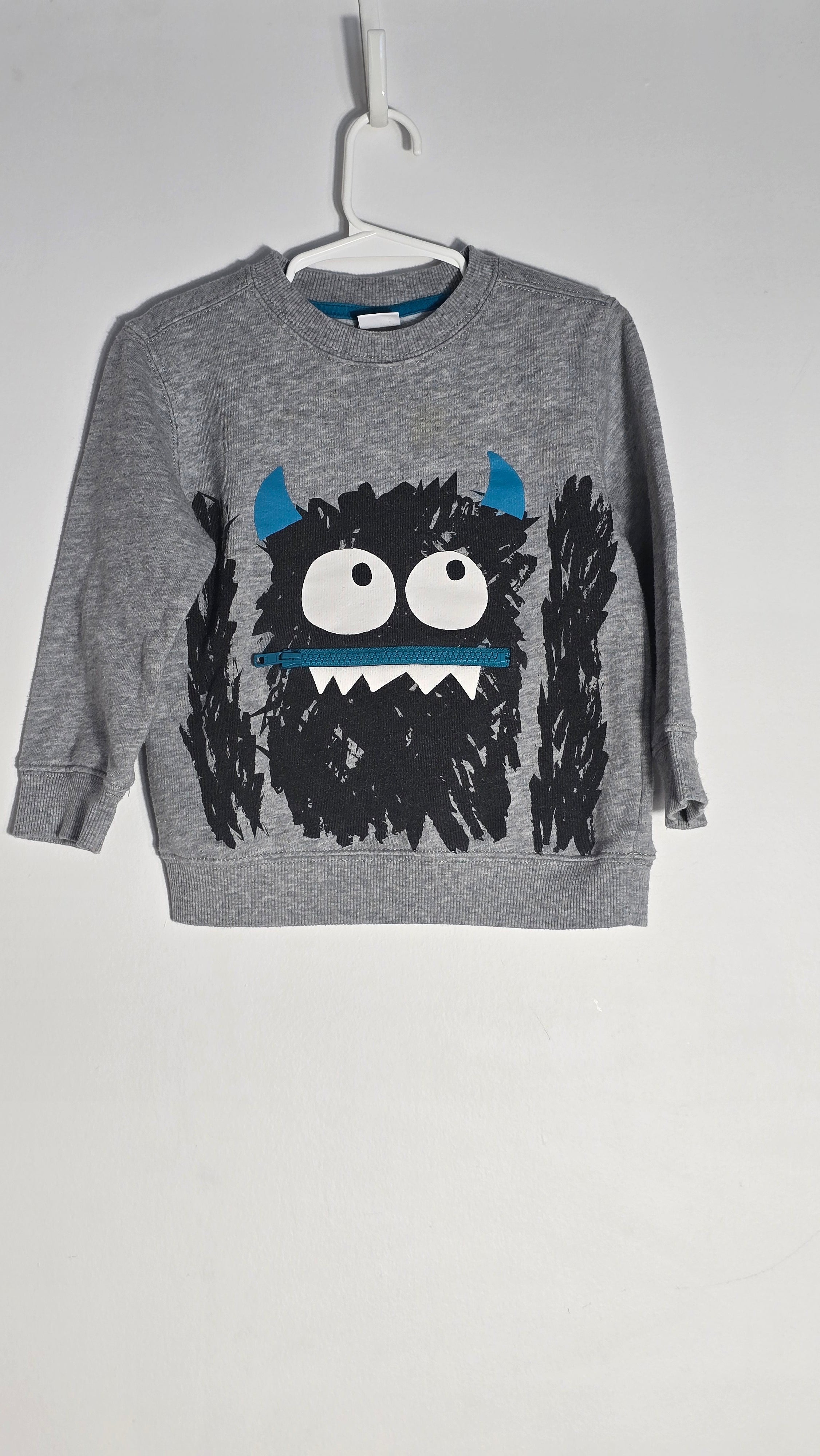 CONS VL 1 | Crewneck monstre | Gymboree | 3T *poche fonctionnelle
