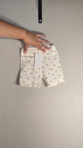 Biker short Simple flowers egret | Jamie Kay | 2T *Neuf