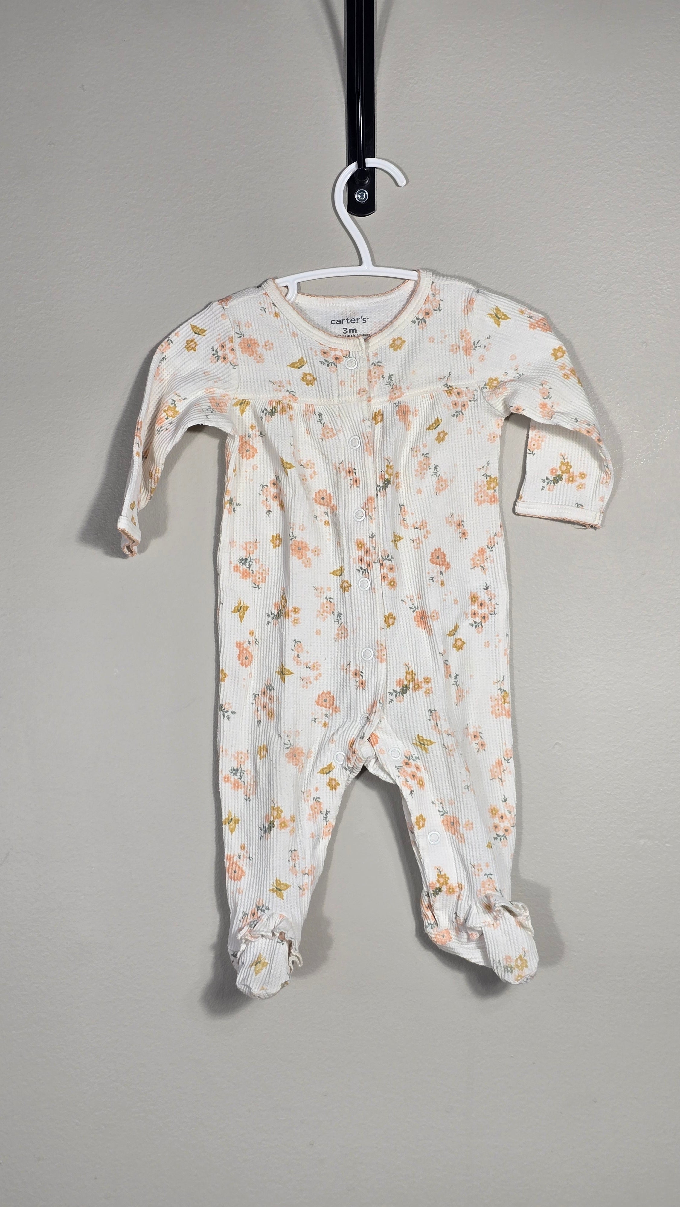 Pyjama gaufré fleuri | Carter's | 3 mois