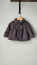 Zara mid-season felt coat, size 9-12 months
