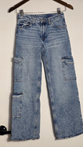 Jeans cargo jambe large taille basse | H&M | 11-12A
