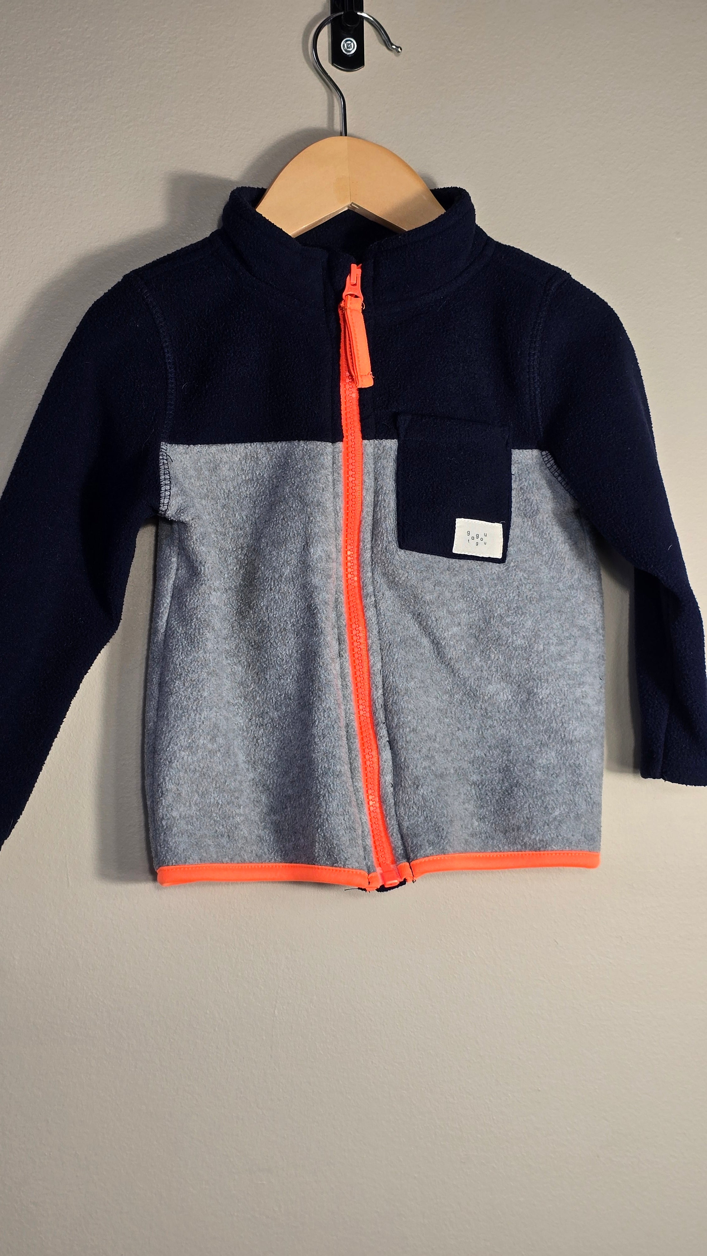 Veste en polar à zip fluo | Gagou Tagou | 2T