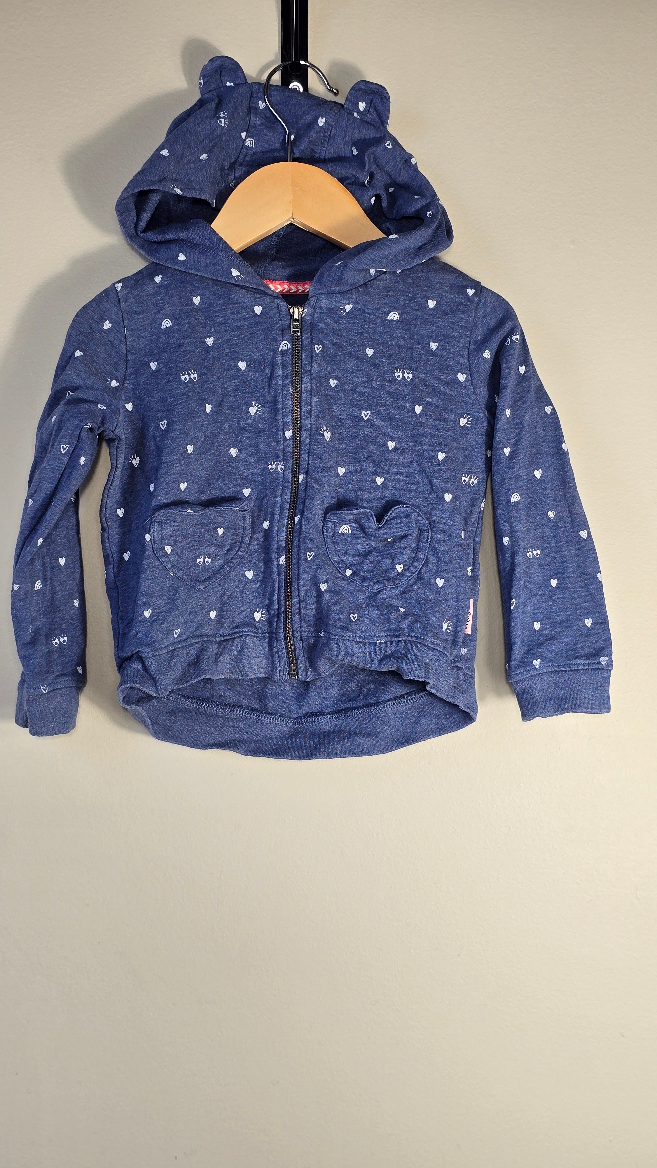 Veste cœurs à capuche | Souris mini | 18-24 mois
