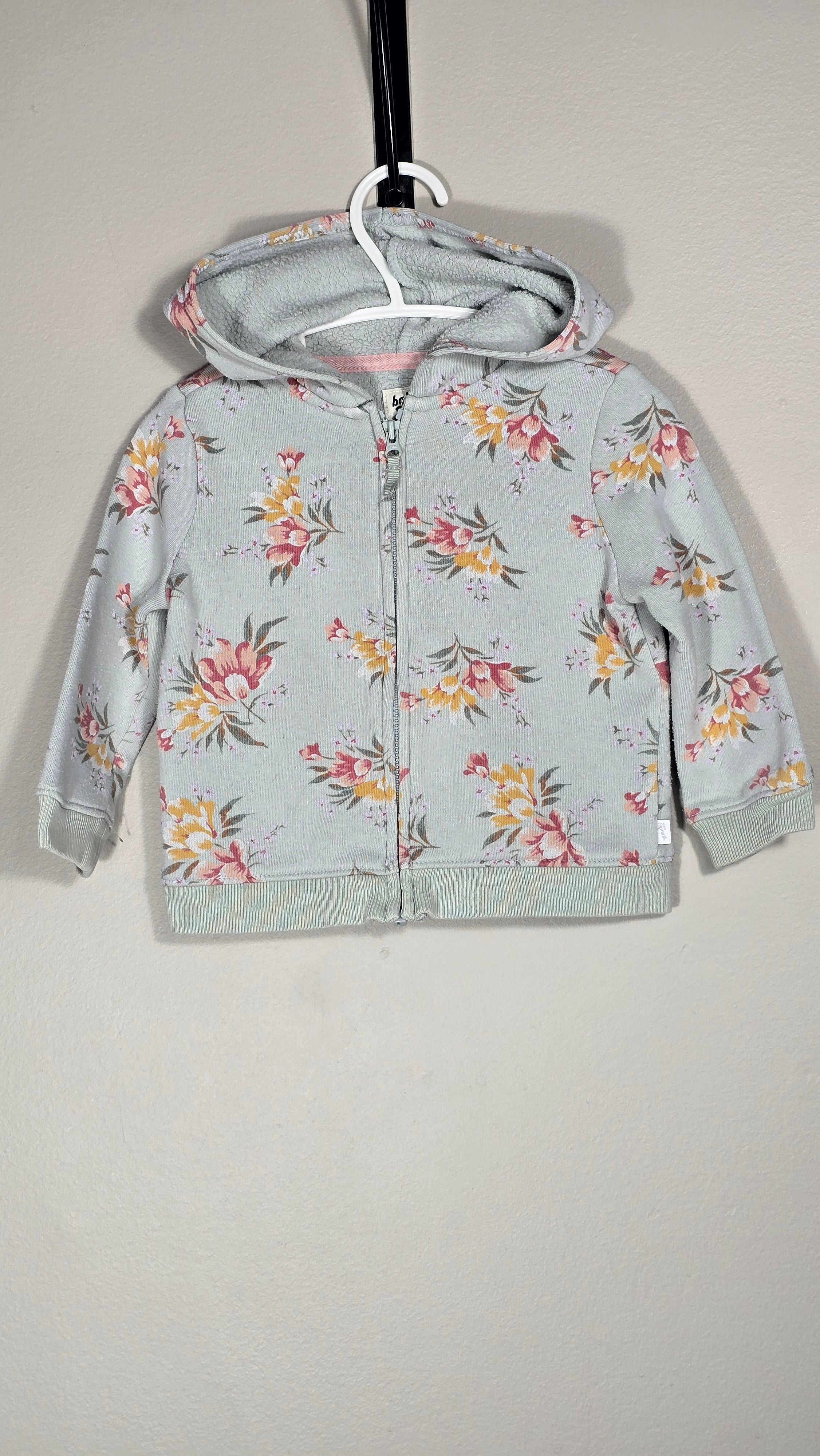 CONS JFR | Floral Hooded Jacket | Baby B'Gosh | 12 months *Slightly fuzzy