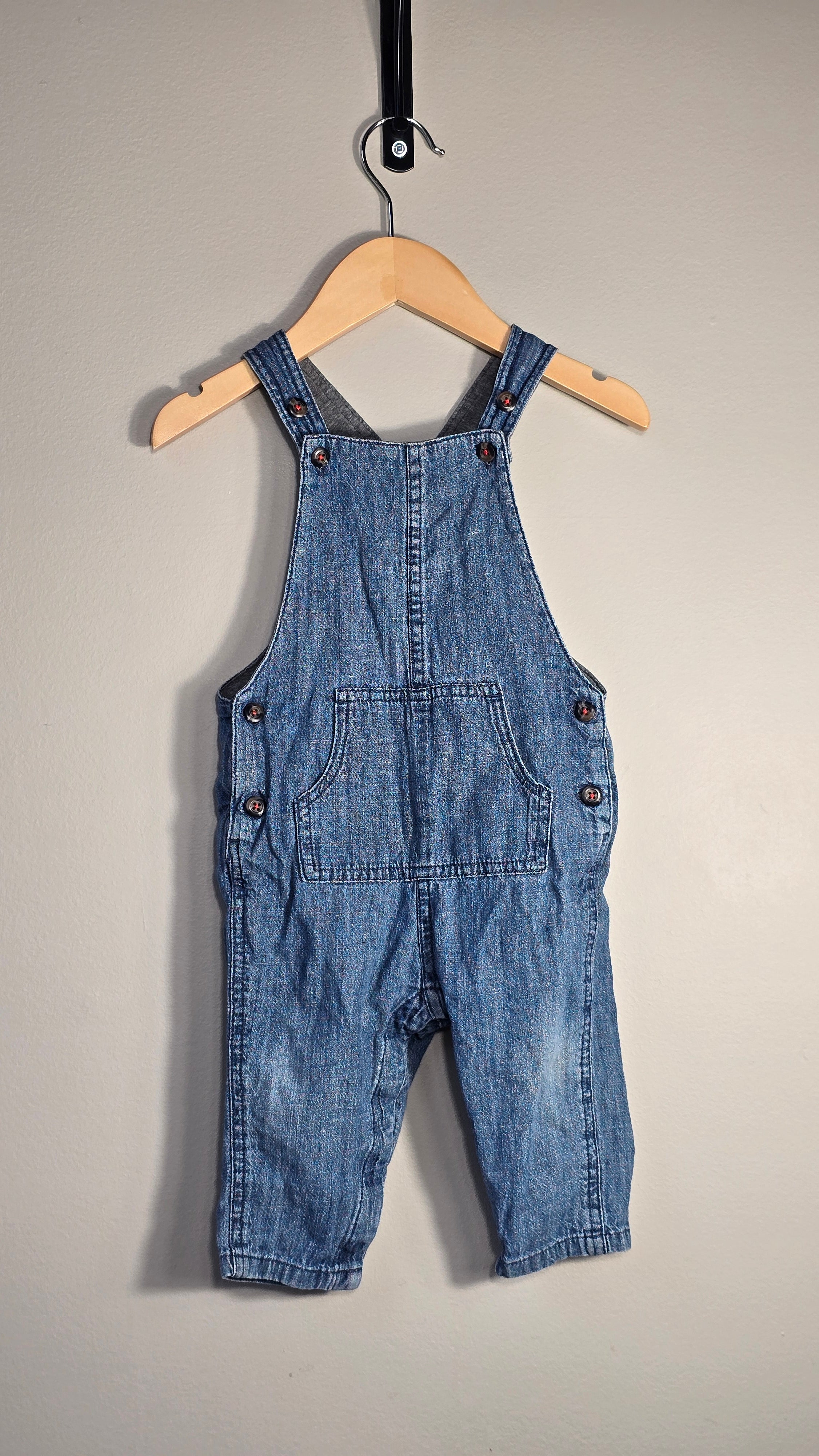 Salopette denim | George | 12-18 mois *Pâli aux genoux