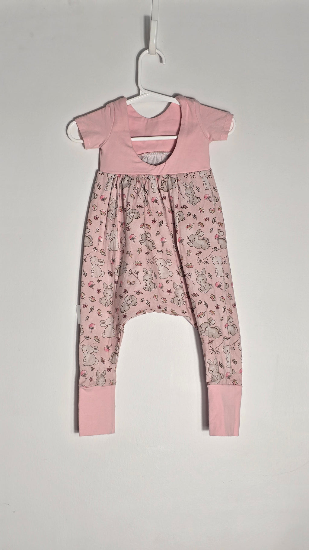Romper à manches courtes lapins | Grammies Girls | 12 mois