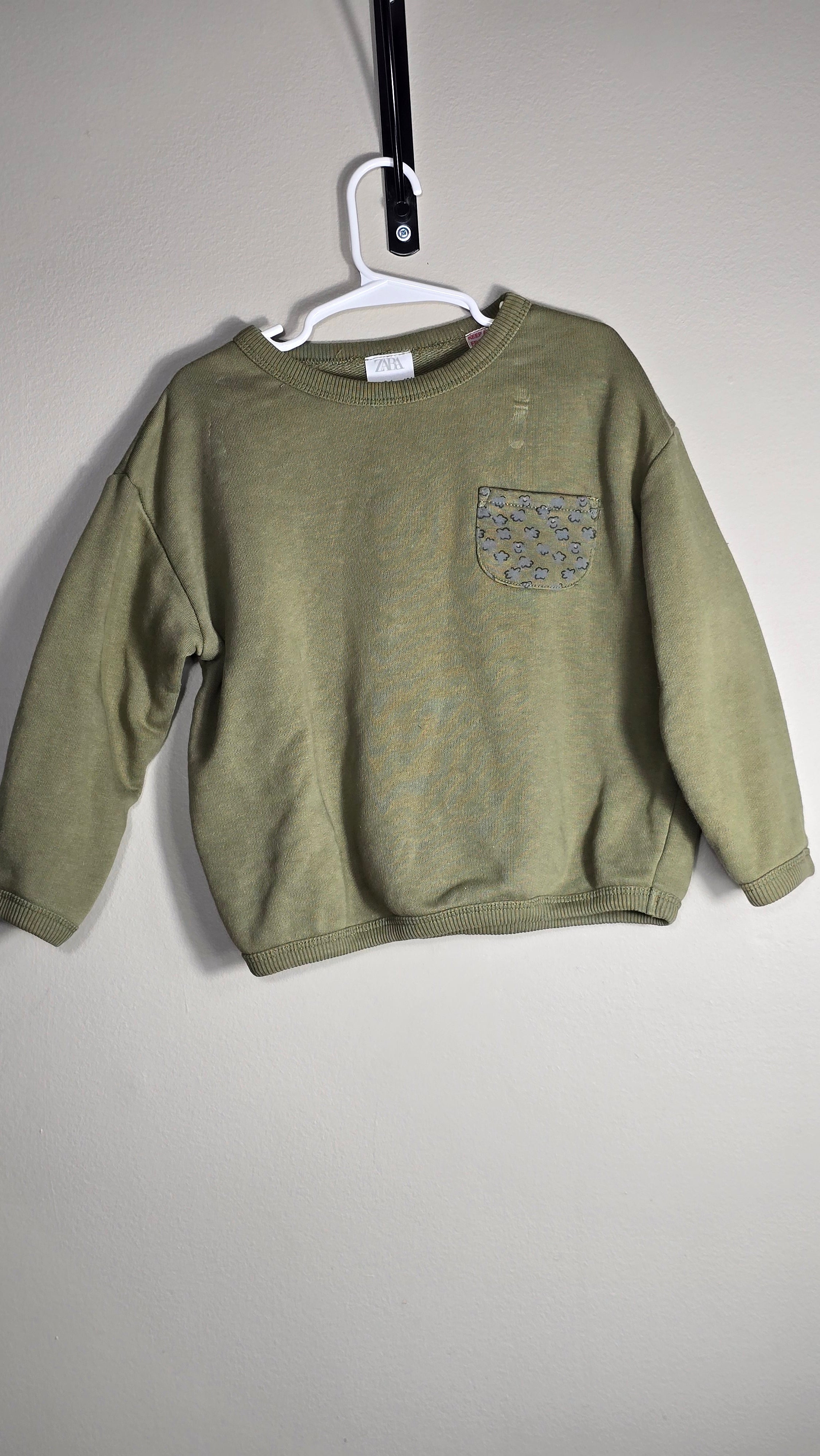 Crewneck poche fleurie | Zara | 3-4 ans