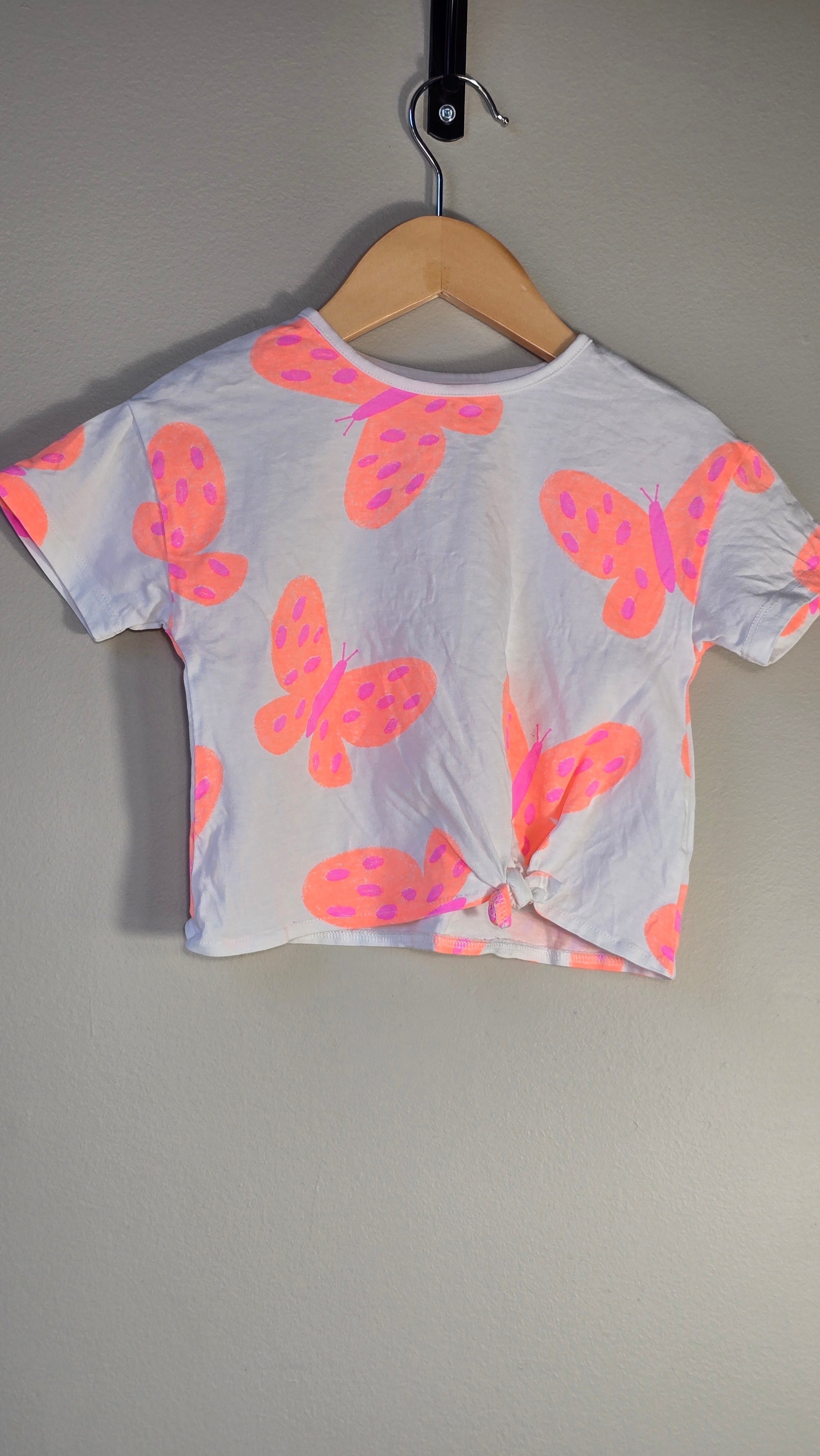 Neon butterfly T-shirt | Zara | 2T