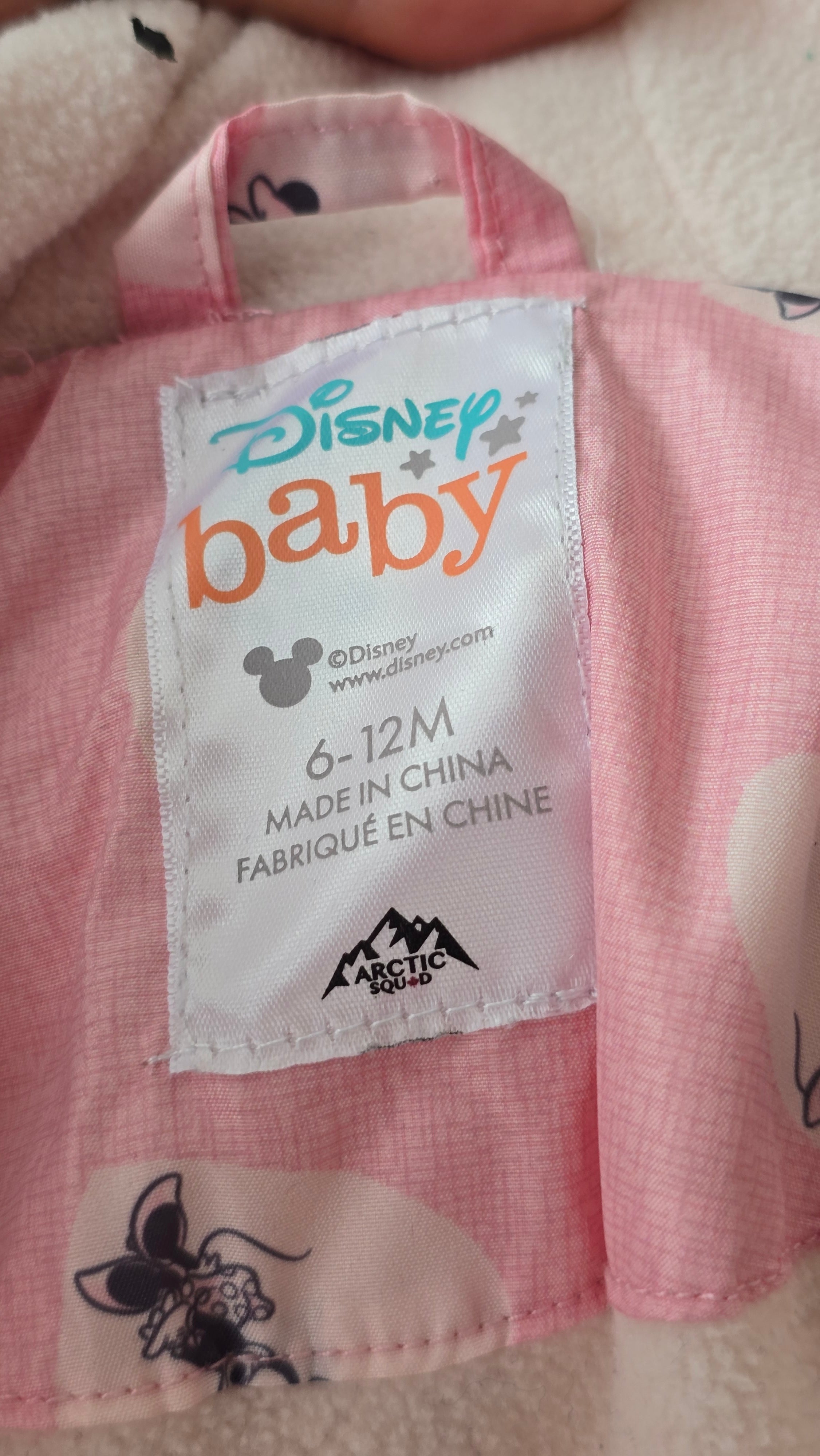 Manteau puffer Minnie 6-12 mois *Fait grand! *Comme neuf