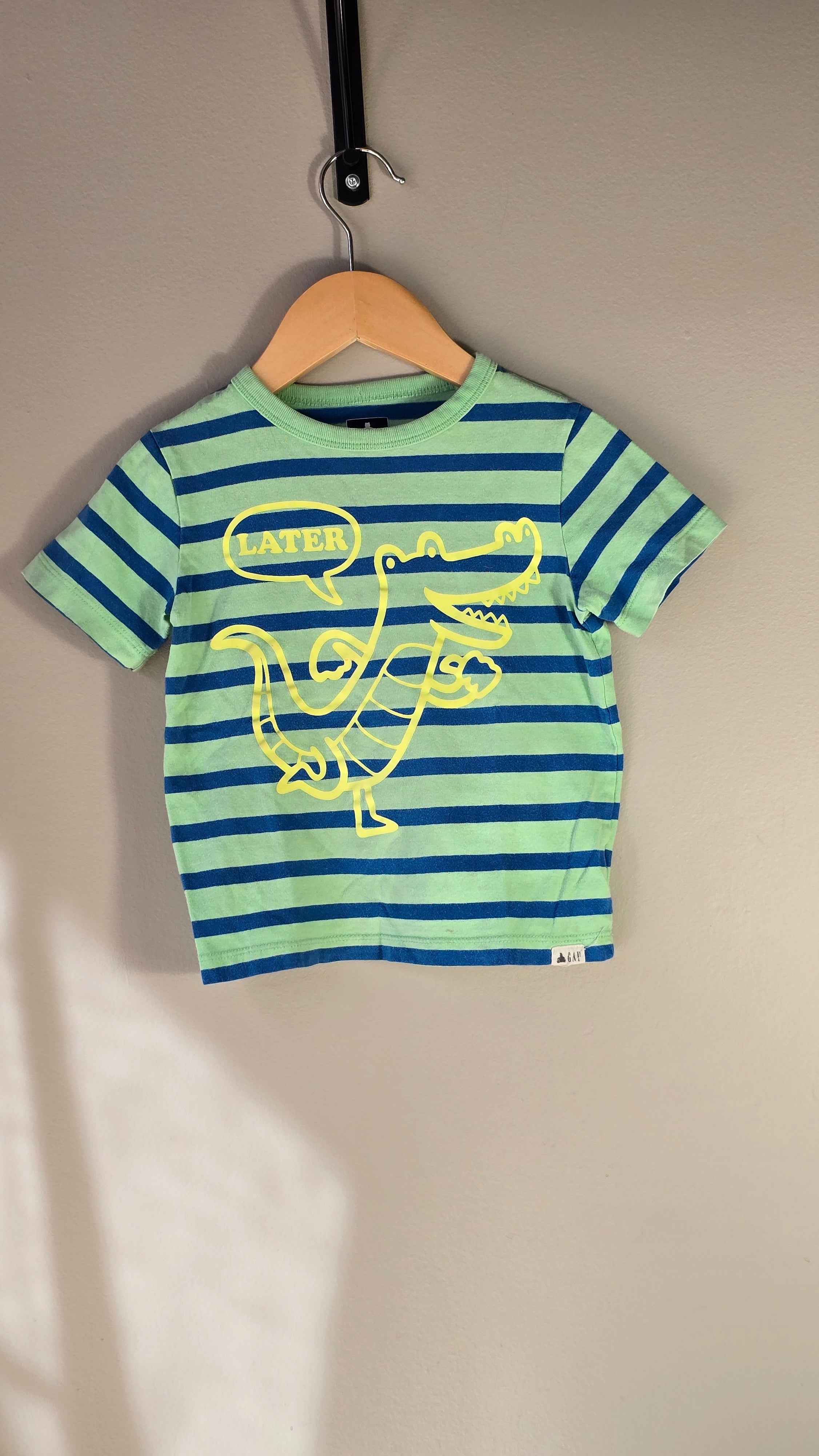 Striped "Later Alligator" T-shirt | Baby Gap | 3 years