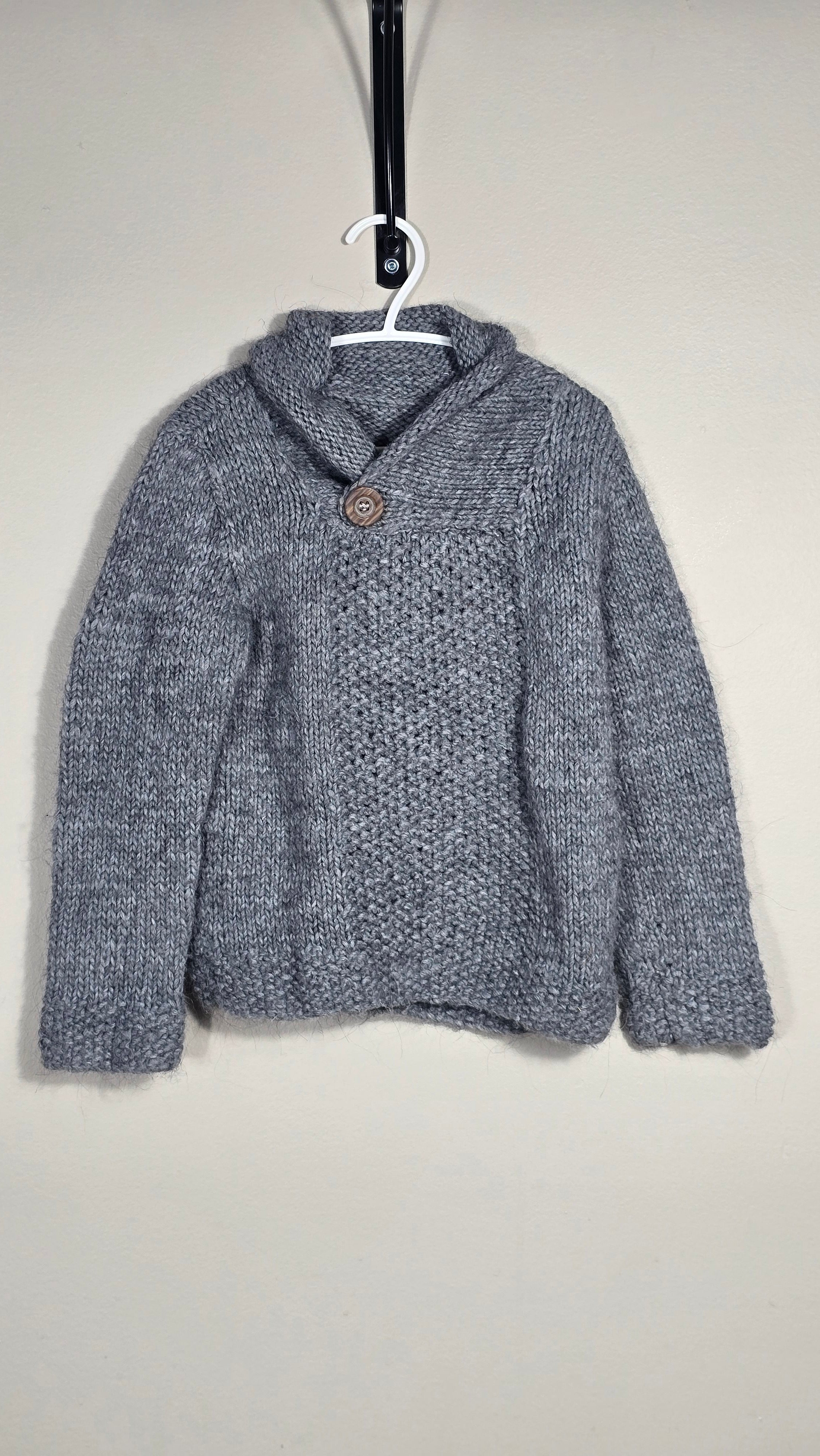 Pull en laine | Marque inconnue (Semble être fait à la main) | Estimé 3T