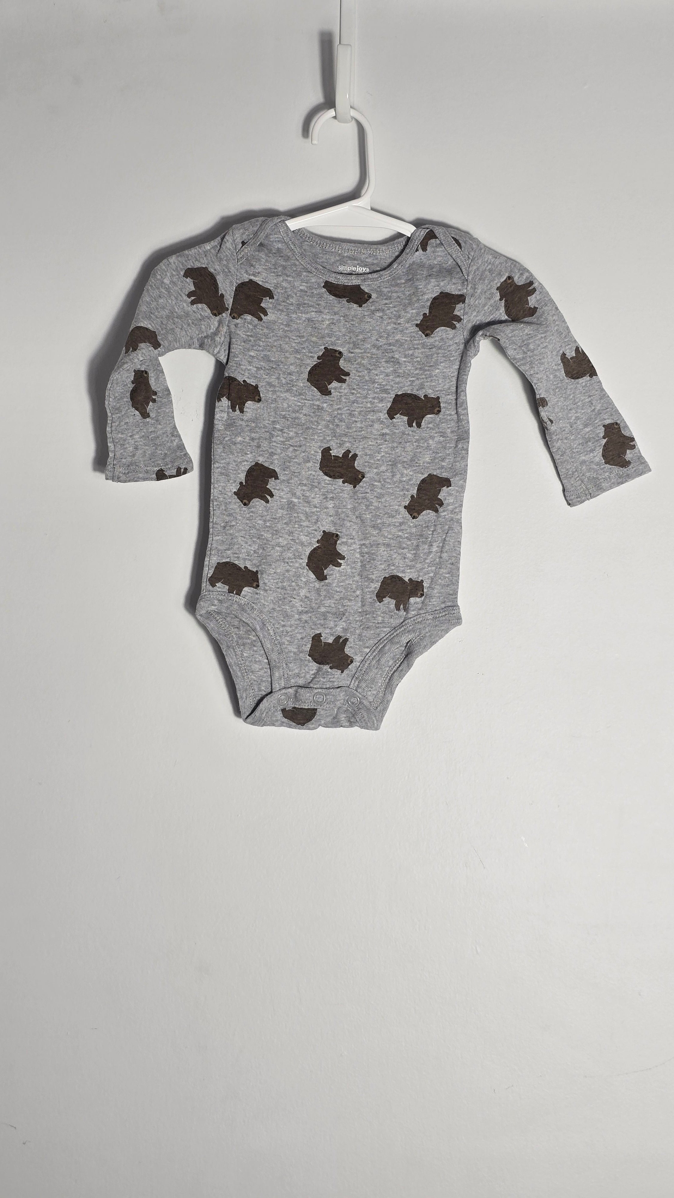Body à manches longues - Ours | Simple joys by Carter's | 6-9 mois