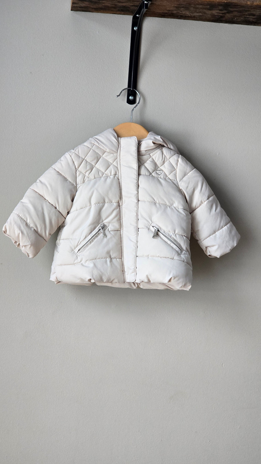 Zara mid-season coat 3-6 months *Runs large and thick