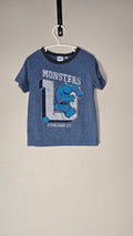 Monsters University T-shirt | Disney Pixar | Size 100 (approx. 4Y) *Fuzzy, cracked design