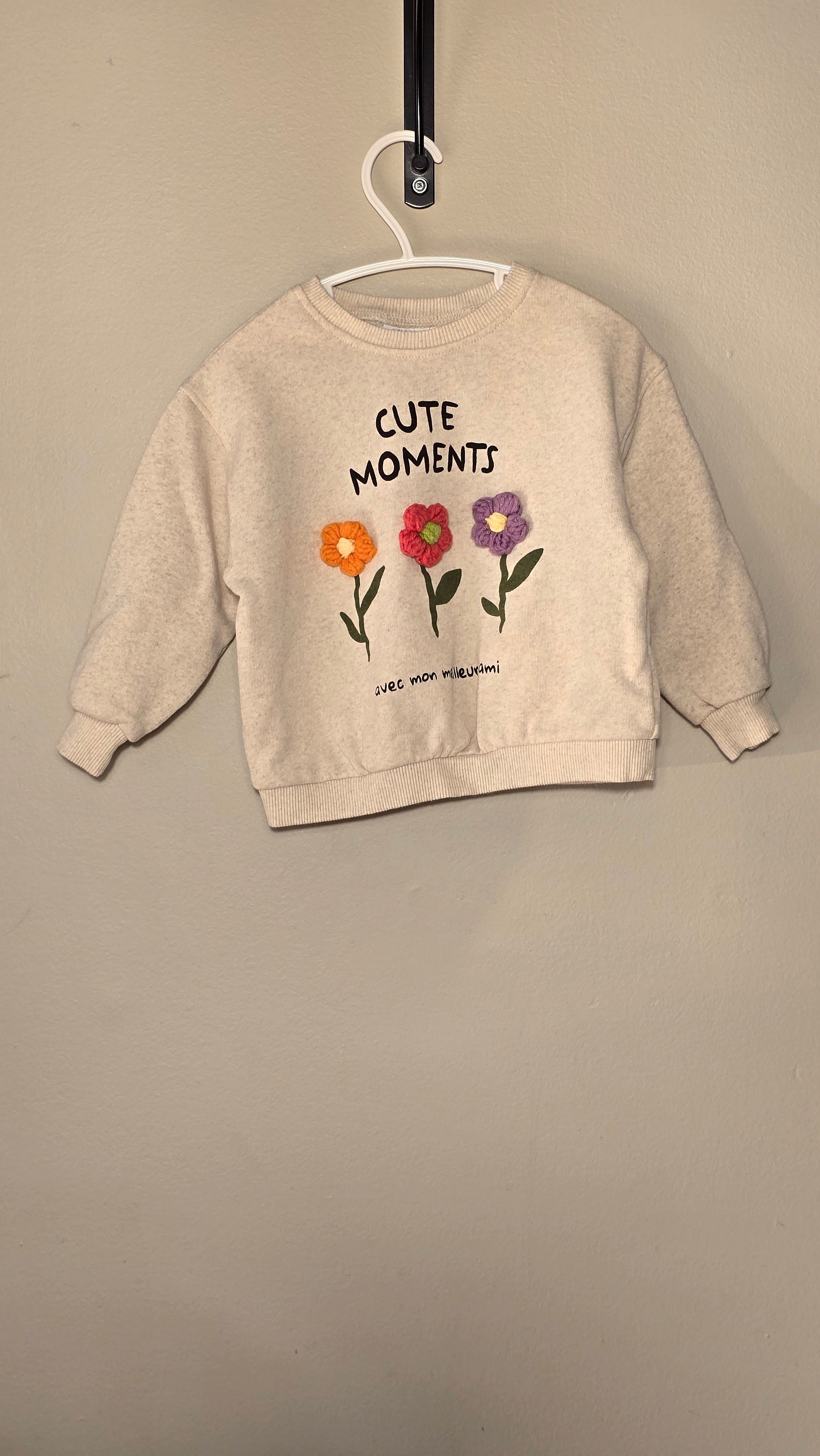 Crewneck "Cute moments " | Zara | 3T