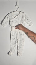 Ensemble étoiles cardigan et pantalon | Petit Lem | 6 mois *Comme neuf